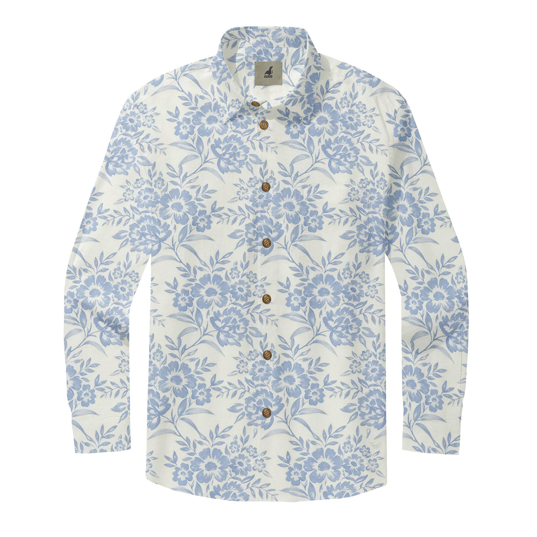 Blue Daisy Long Sleeve Shirt