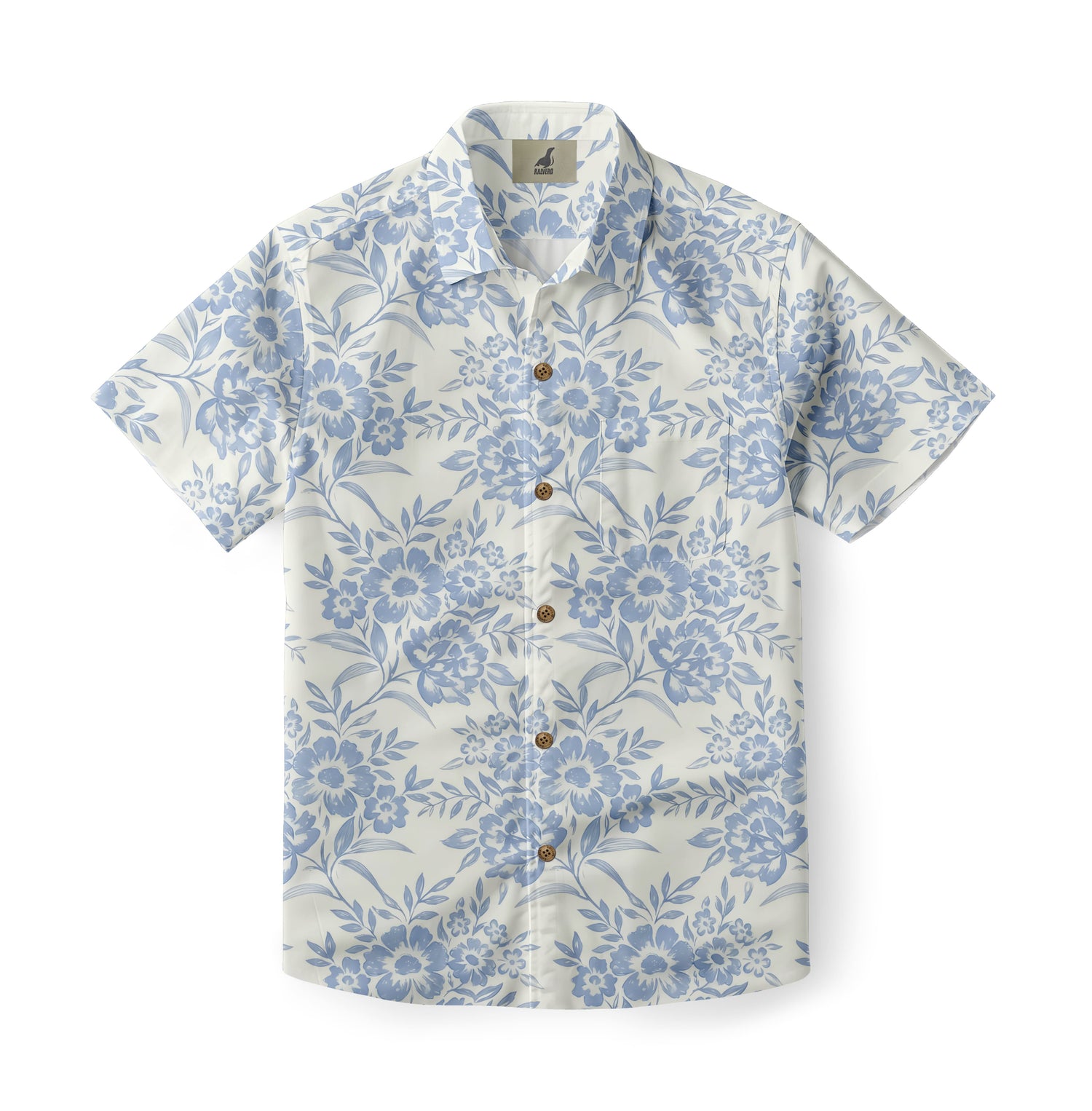 Blue Daisy Hawaiian Shirt