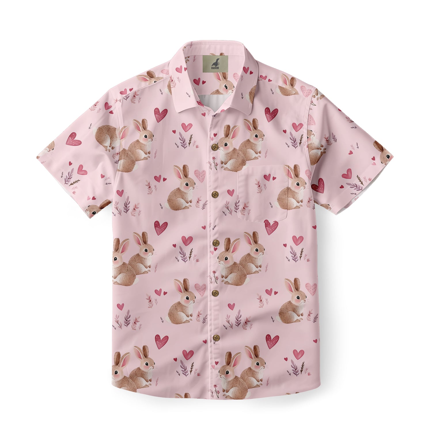 Pink Bunny Aloha Shirt