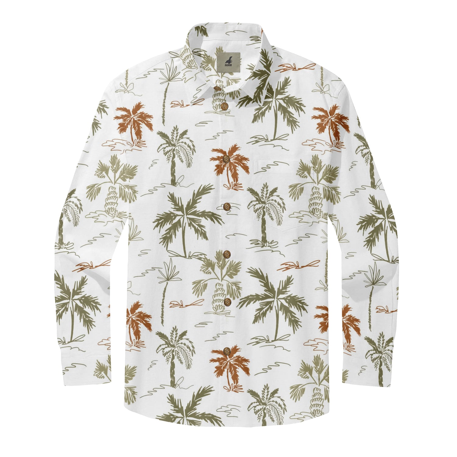 Tone Palm Long Sleeve Shirt