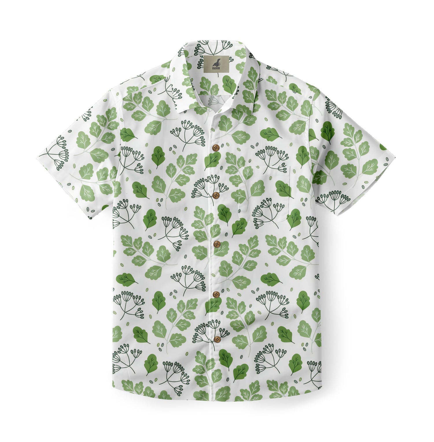 Green Herb Aloha Shirt