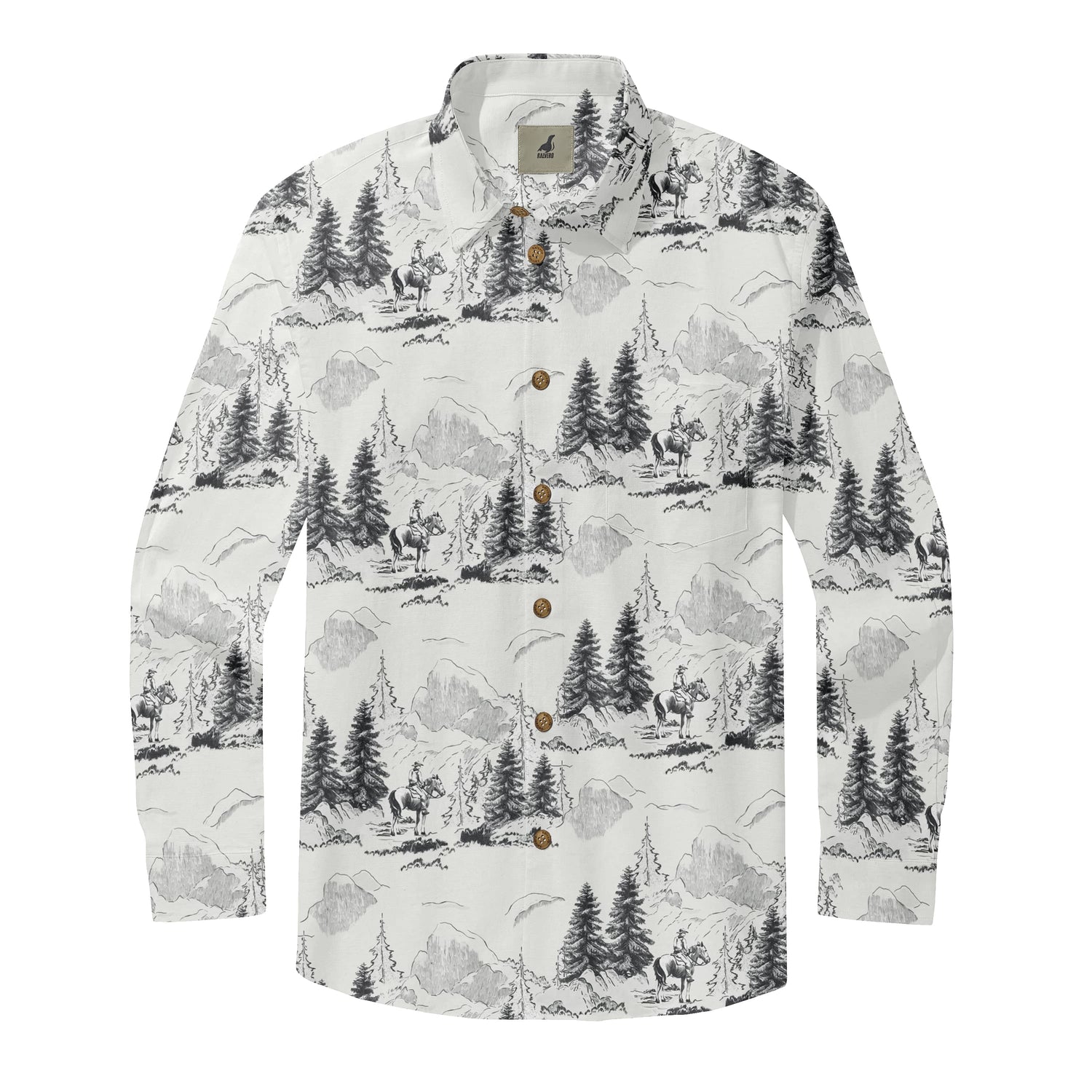 Mountain Forest Long Sleeve Shirts