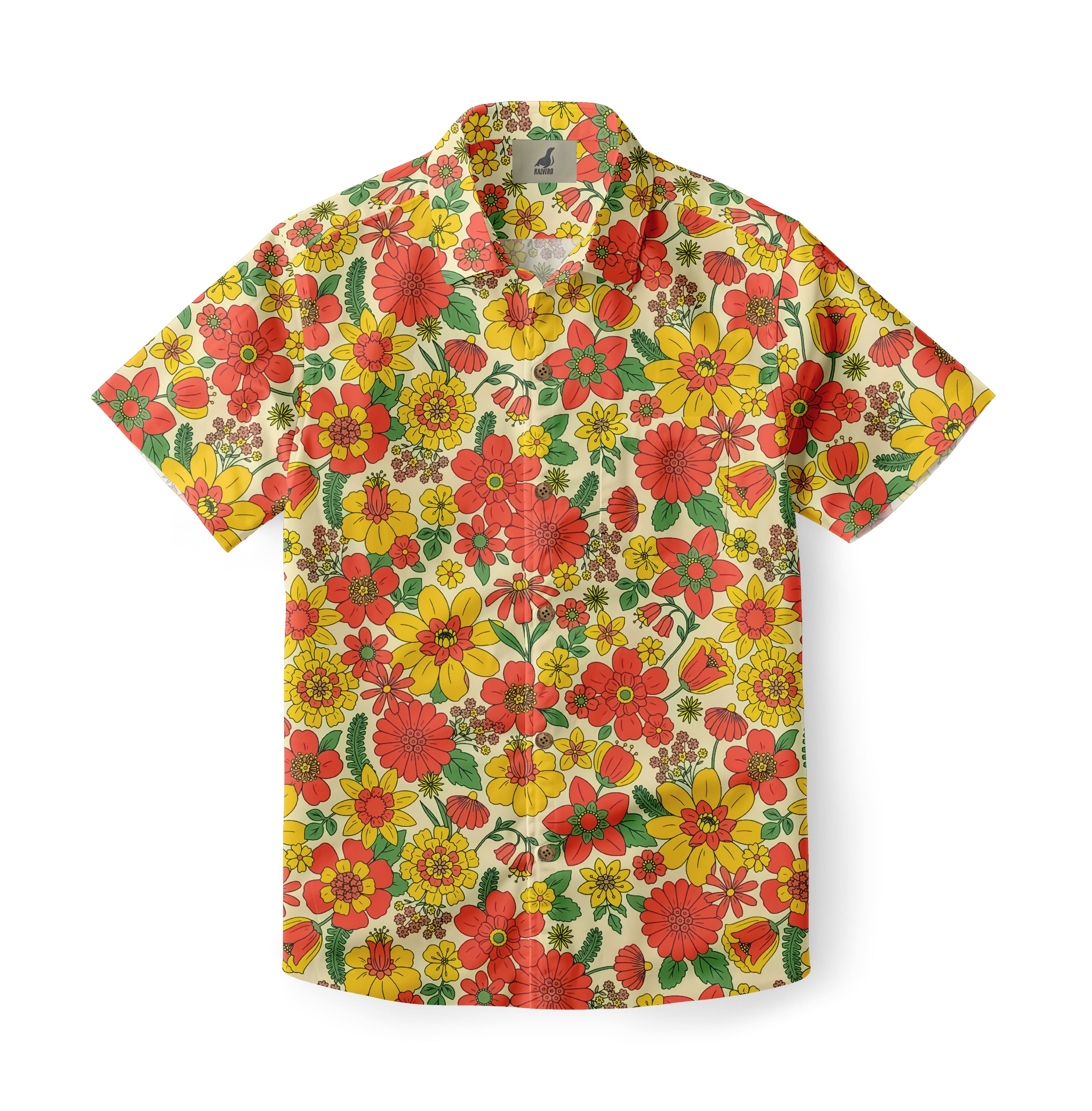 Groovy Floral Hawaiian Shir