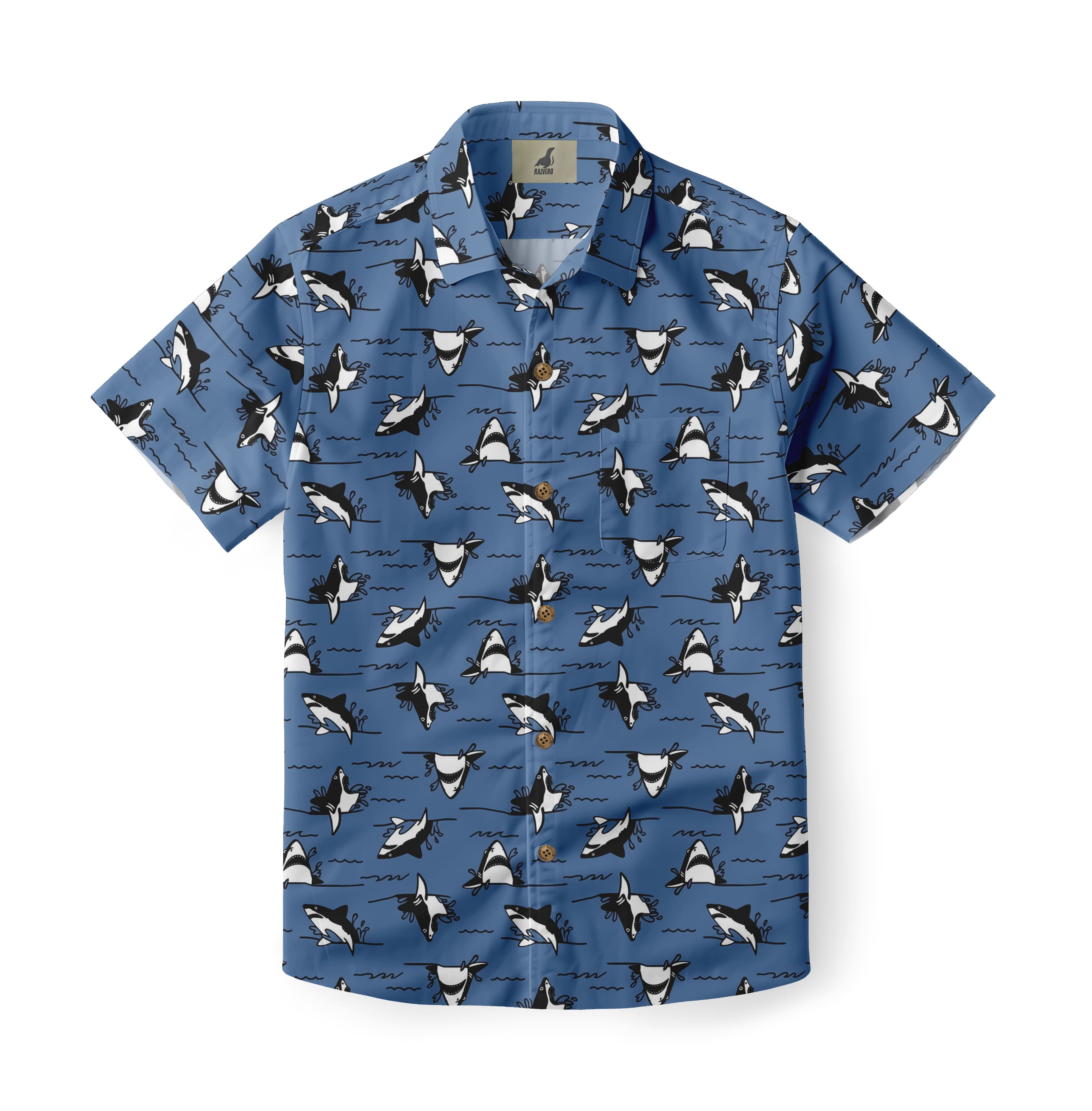 White Shark Hawaiian Shirt