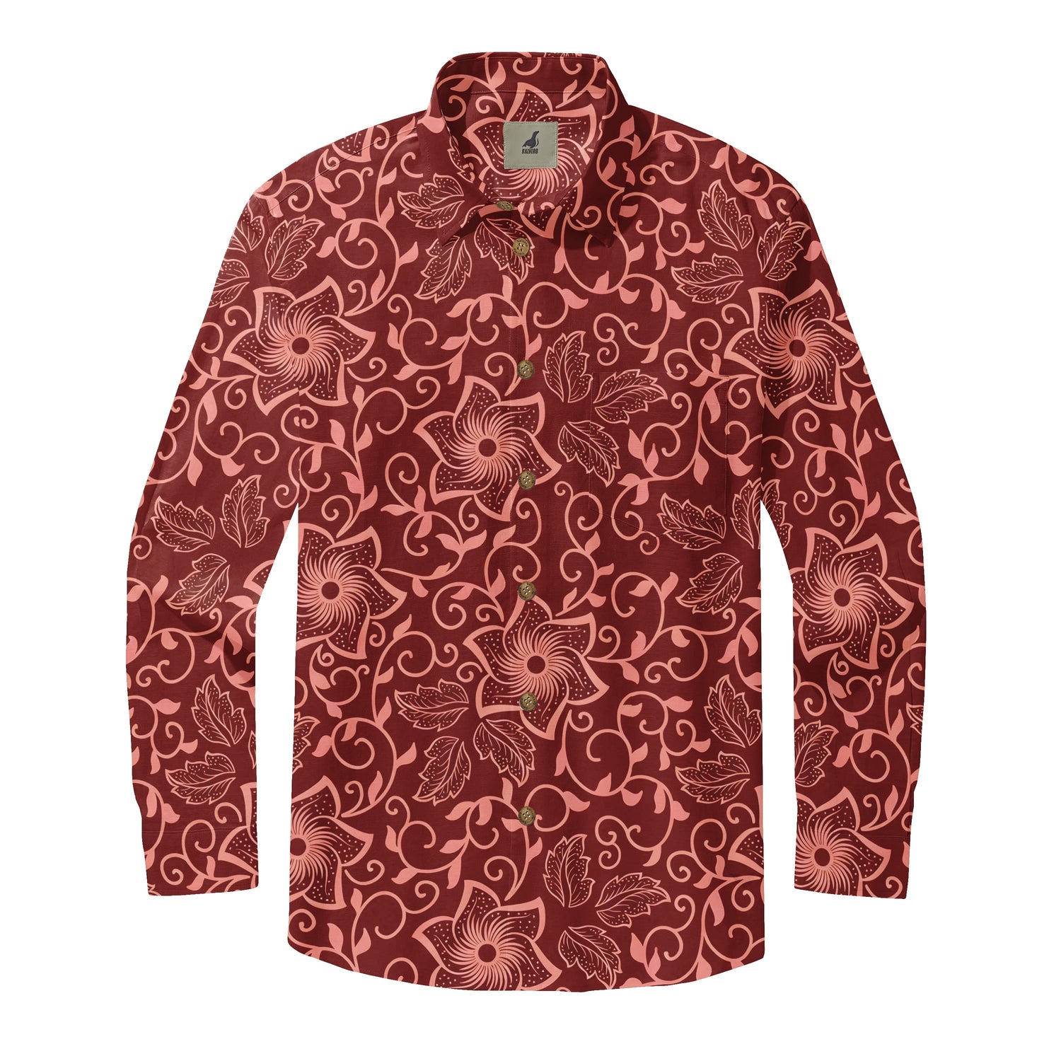 Crimson Vine Long Sleeve Shirt