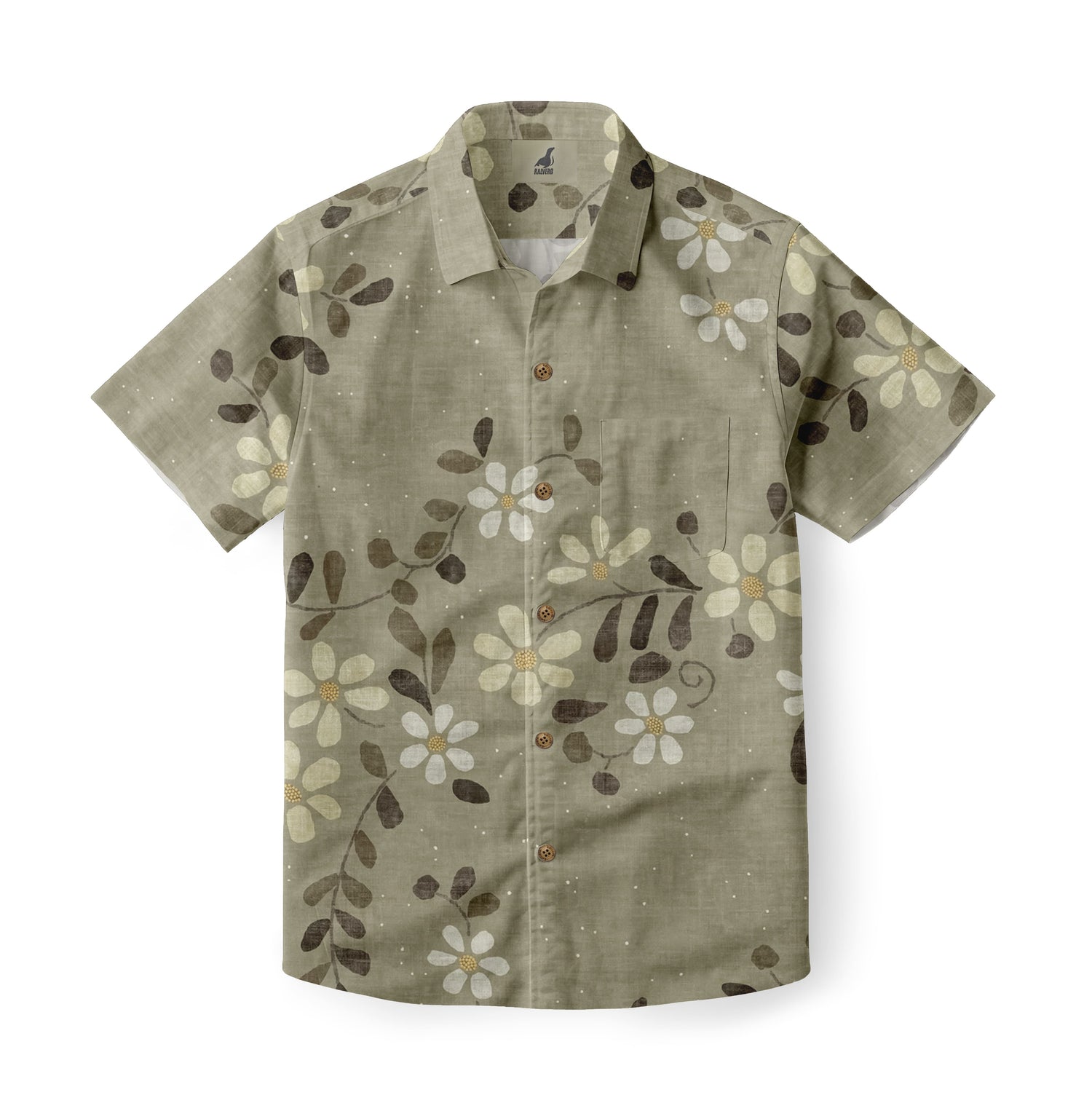 Olive Daisy Hawaiian Shirt