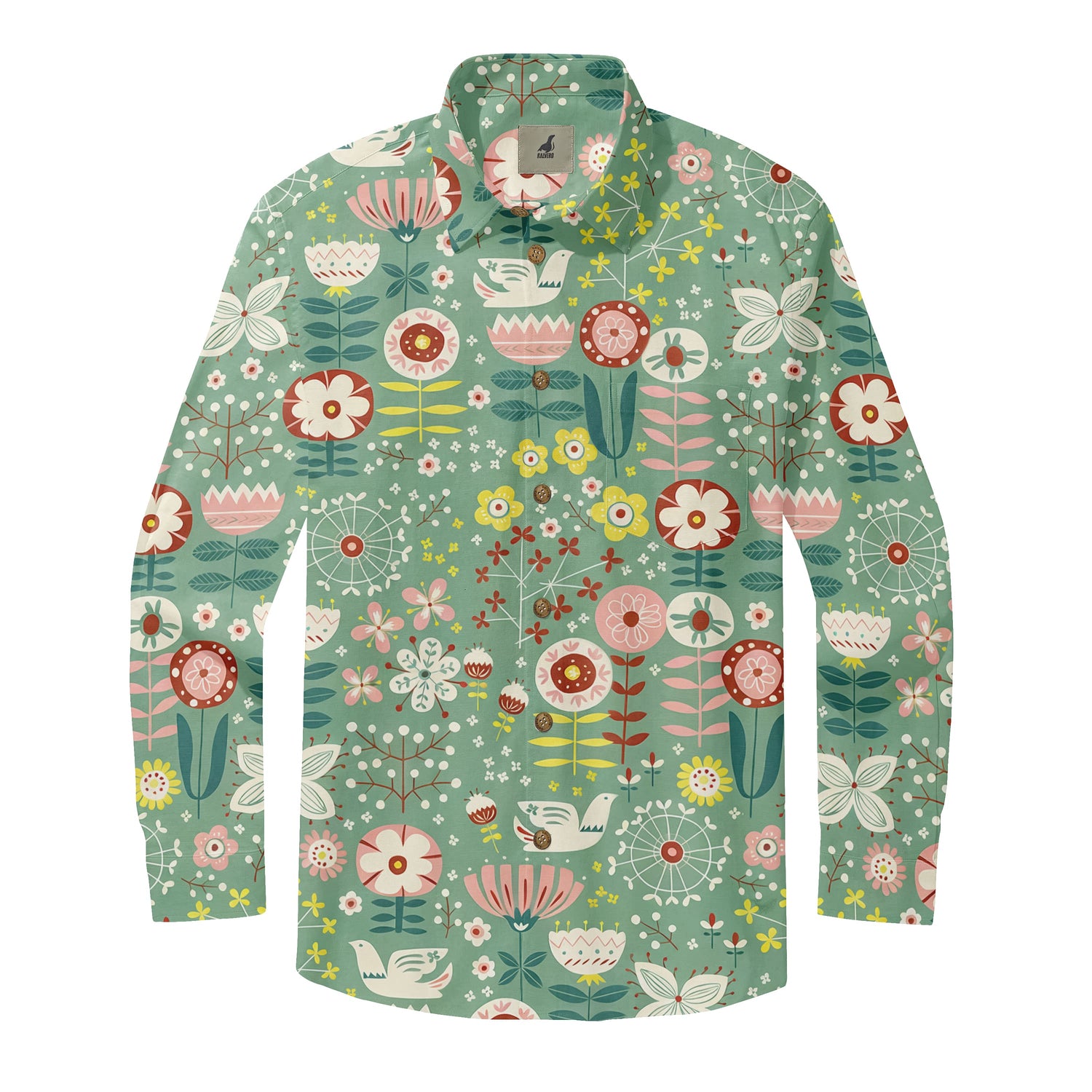 Folk Garden Long Sleeve Shirt