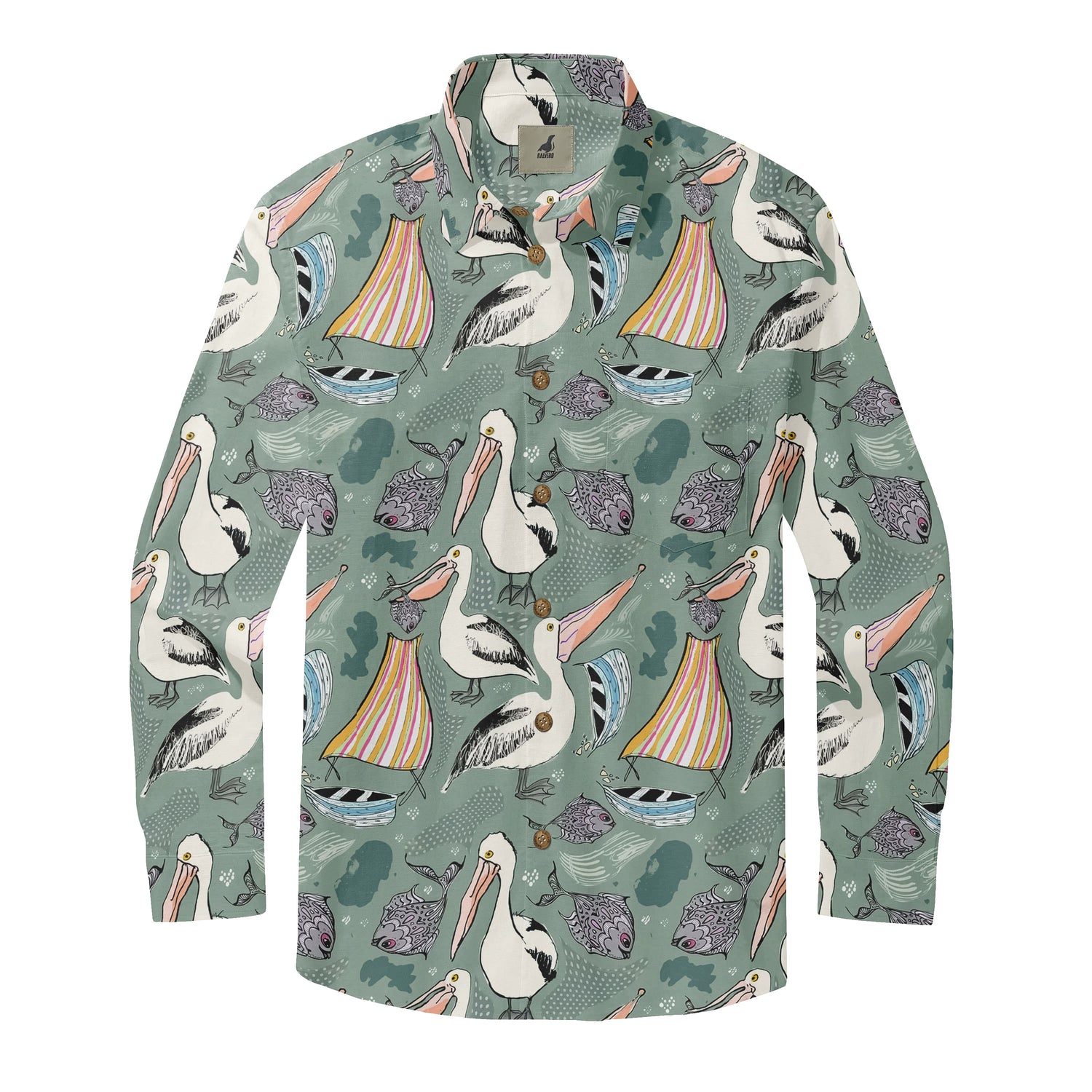 Pelican Sketch Long Sleeve Shirt