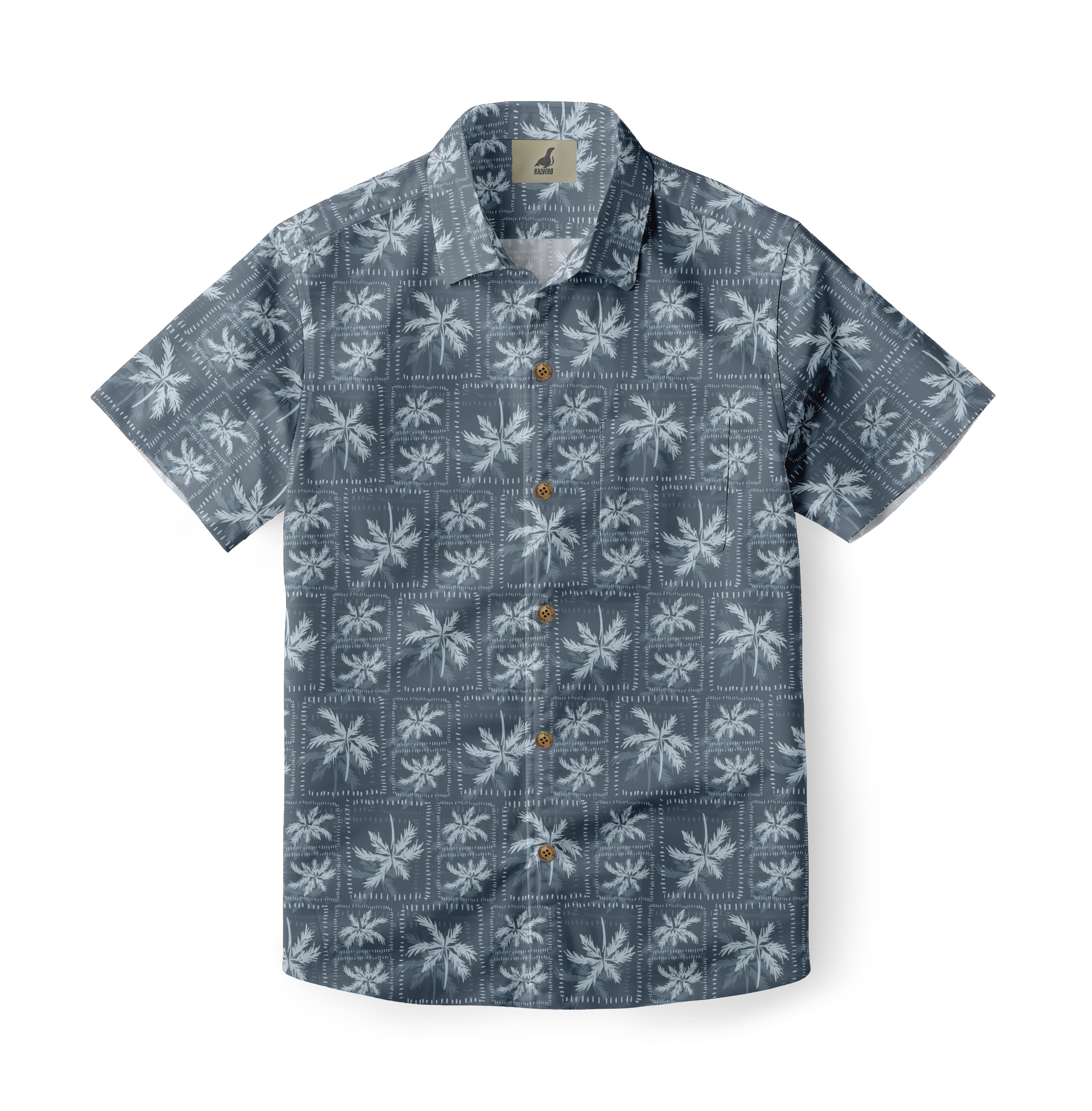 Palm Print Aloha Shirt