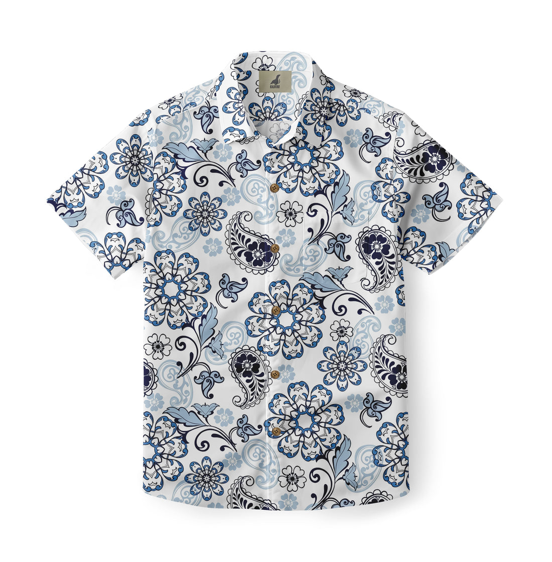 Blue Baroque Aloha Shirt