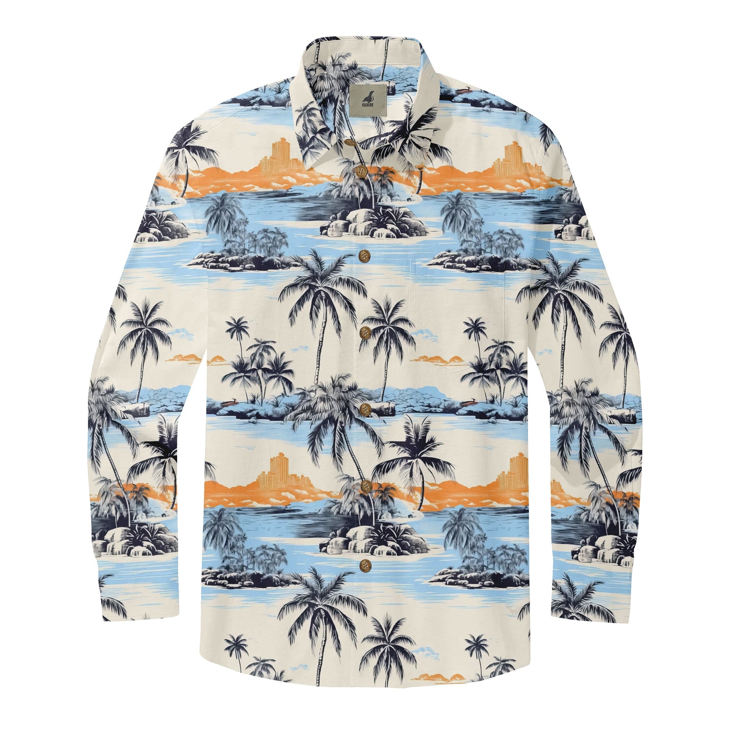 Sunset Palm Long Sleeve Shirt