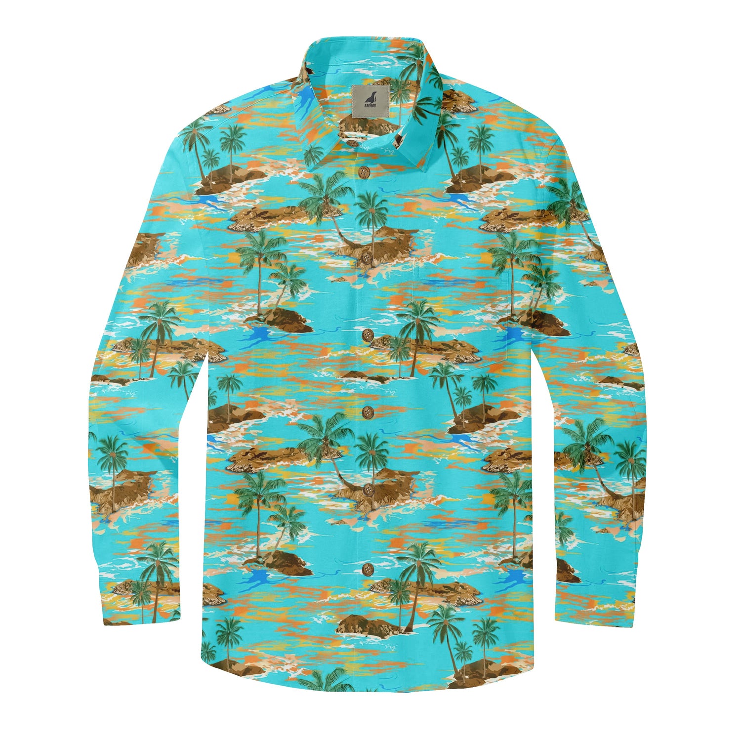 Palm Ocean Long Sleeve Shirt