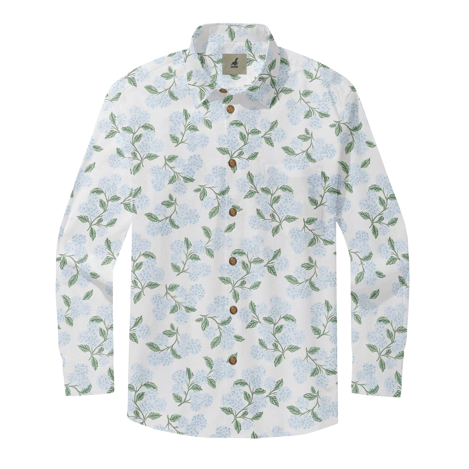 Light Hydrangea Long Sleeve Shirt