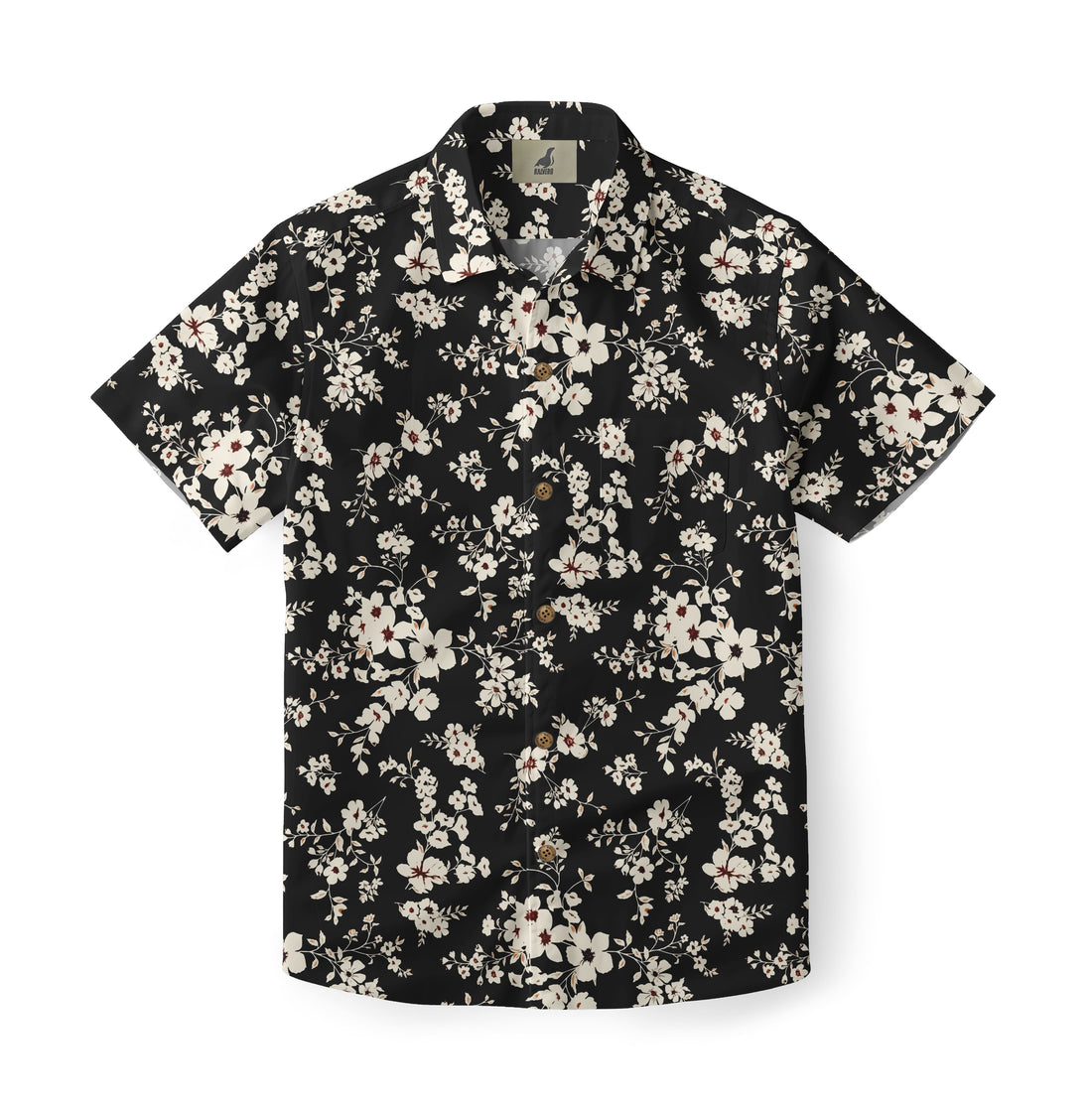 Midnight Jasmine Hawaiian Shirt