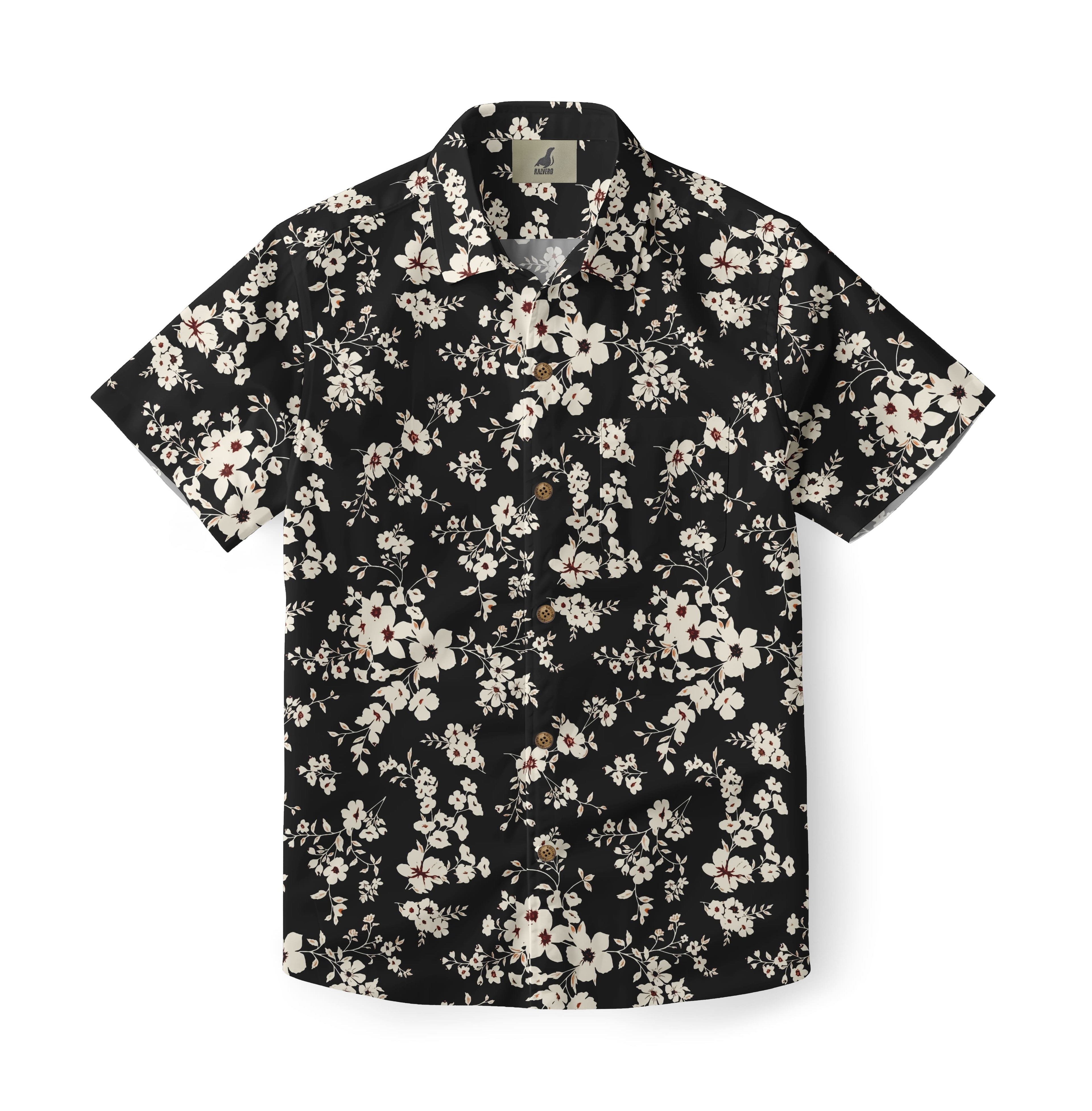 Midnight Jasmine Hawaiian Shirt