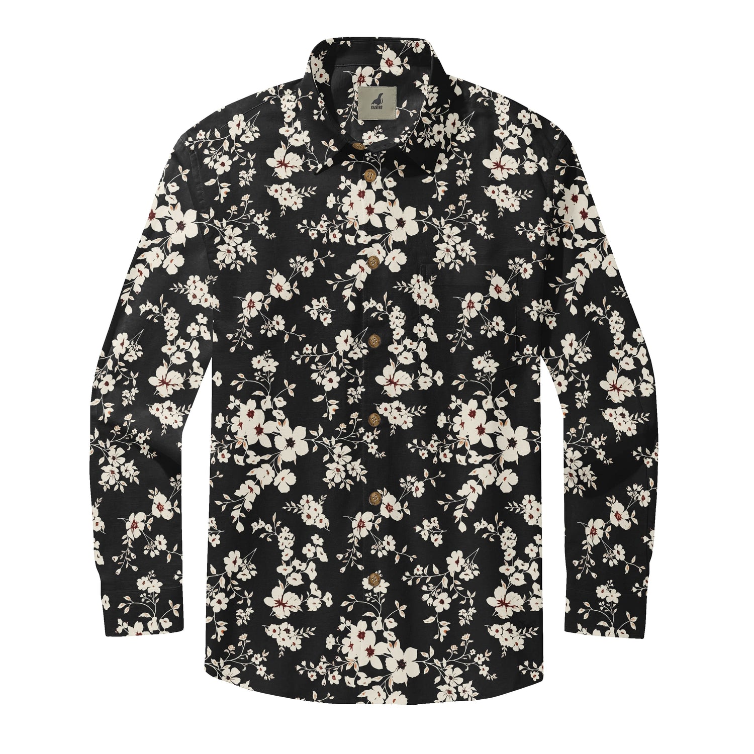 Midnight Jasmine Long Sleeve Shirt