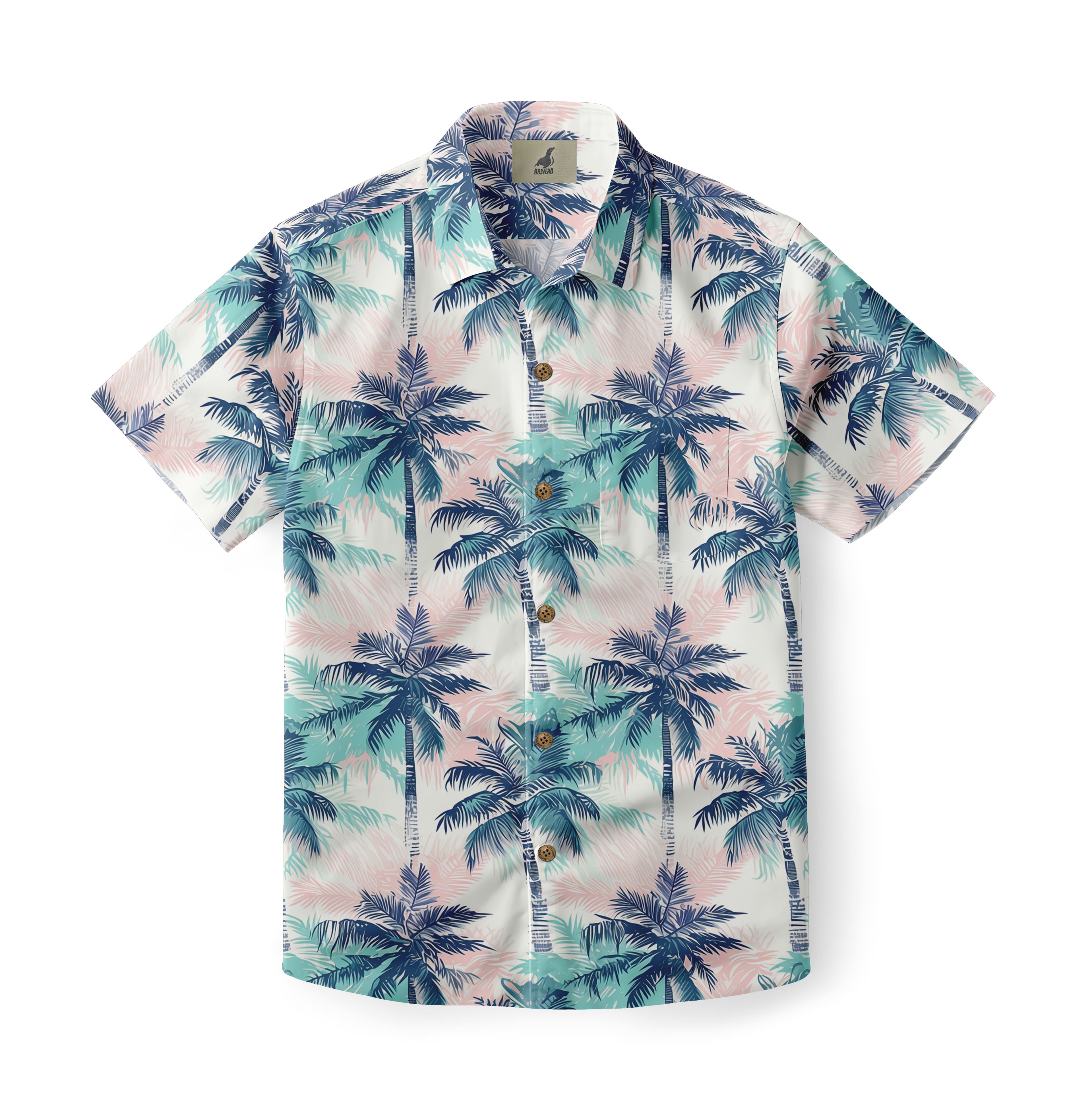 White Palm Tree Hawaiian Shirt