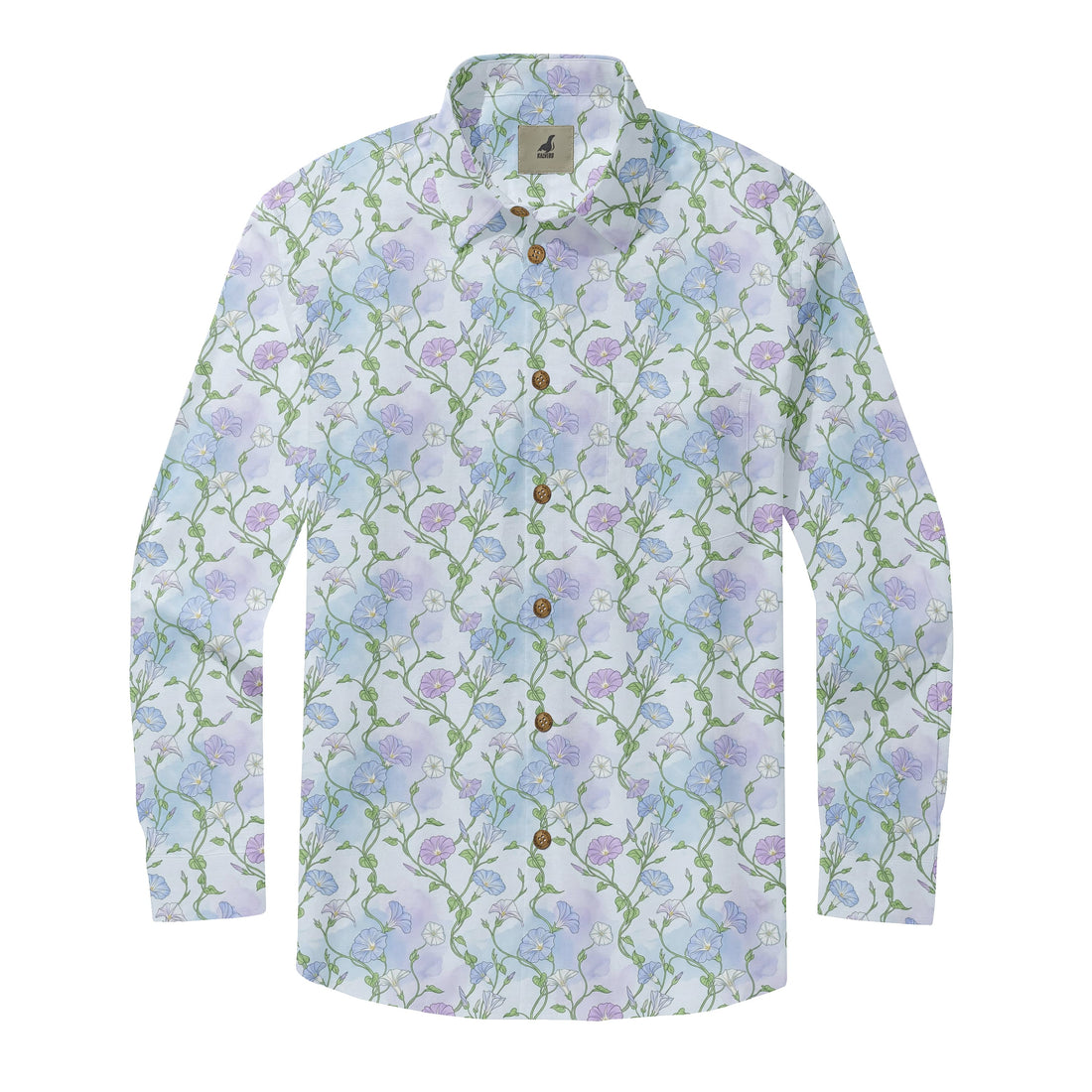 Lavender Meadow Vine Long Sleeve Shirts