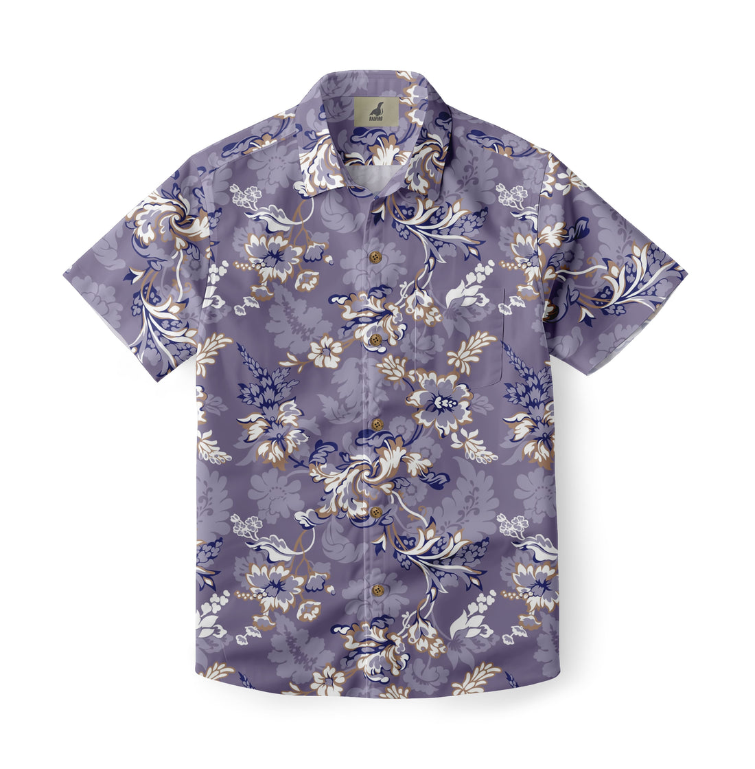 Lavender Royale Floral Hawaiian Shirt