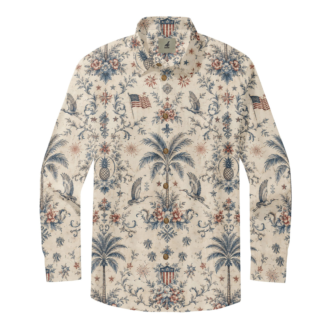 Liberty Garden Americana Aloha Long Sleeve Shirts