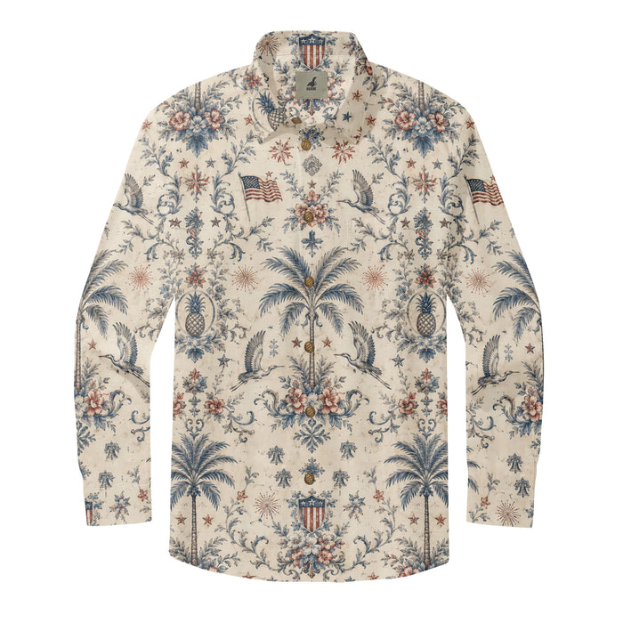 Liberty Garden Americana Aloha Long Sleeve Shirts