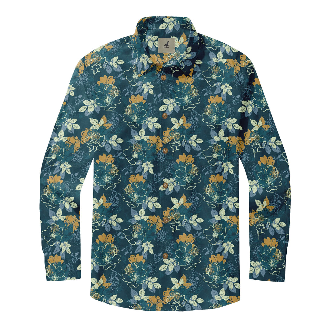 Midnight Bloom Resort Long Sleeve Shirts
