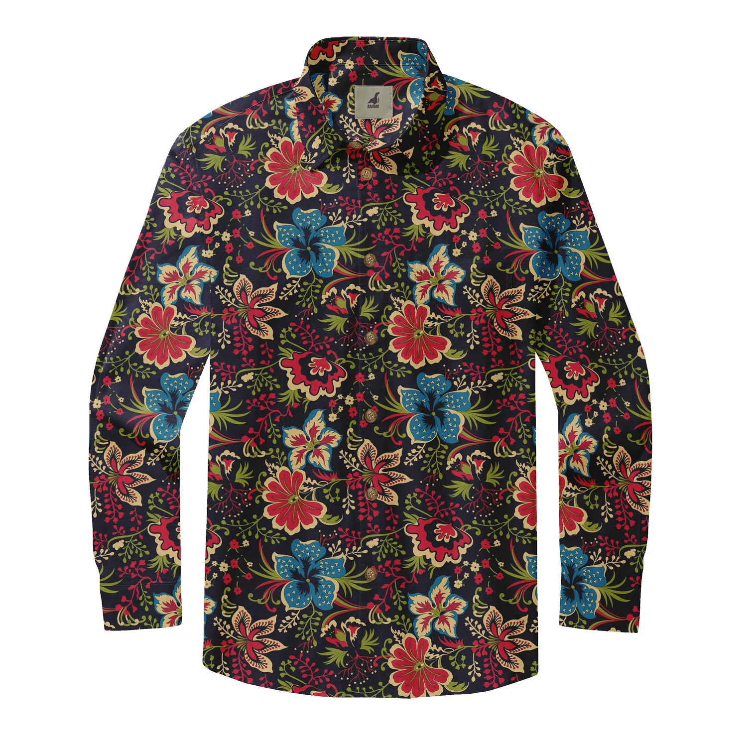 Midnight Blossom Long Sleeve Shirts