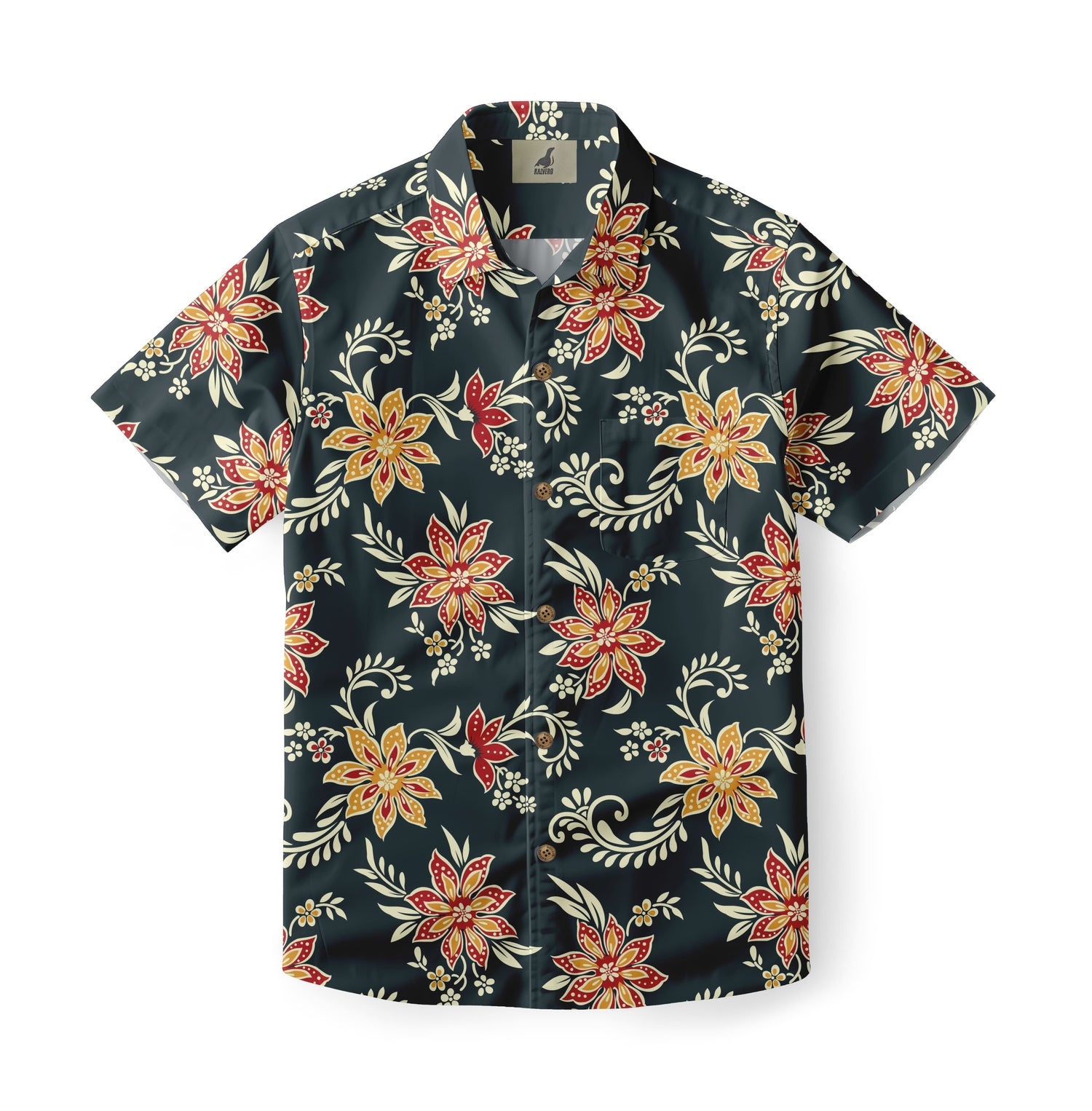 Midnight Hibiscus Bloom Hawaiian Shirt
