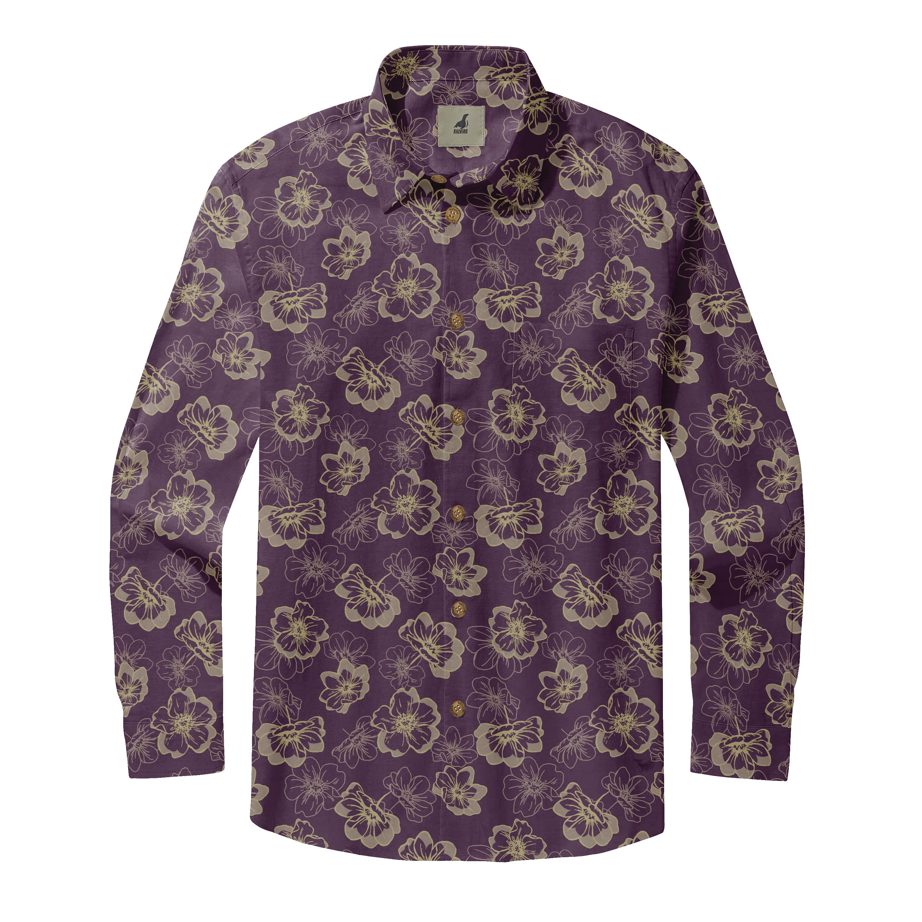 Midnight Orchid Breeze Long Sleeve Shirts