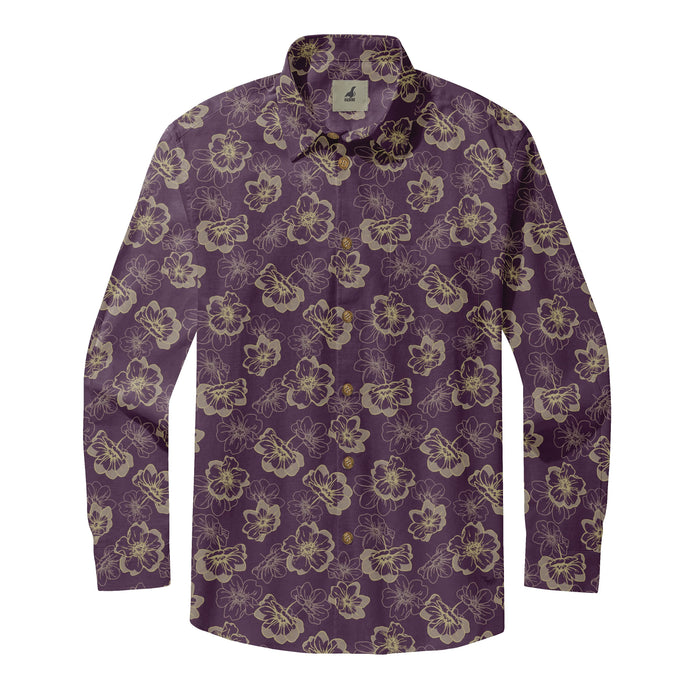 Midnight Orchid Breeze Long Sleeve Shirts