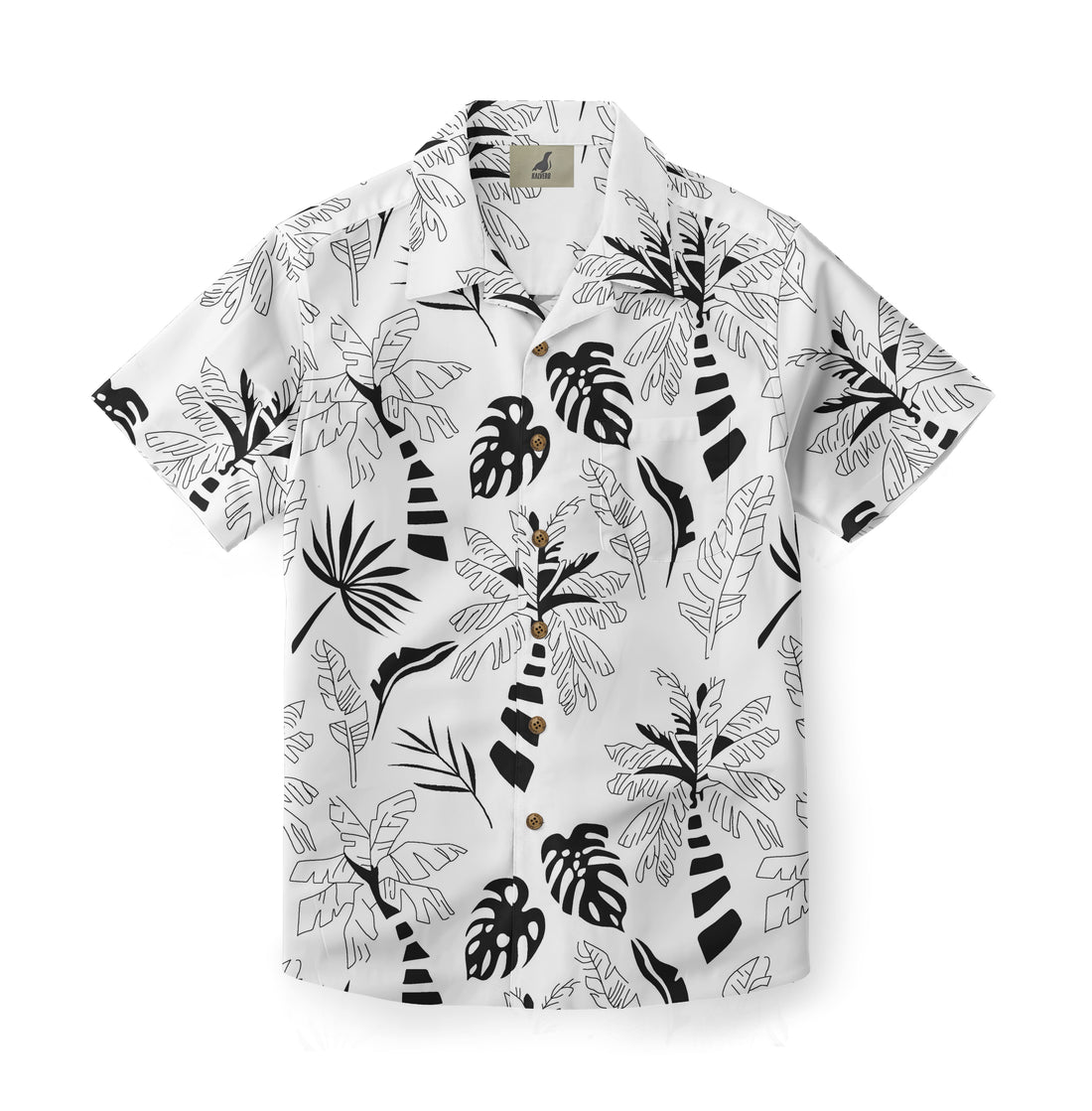 Monochrome Tropics Camp Hawaiian Shirt