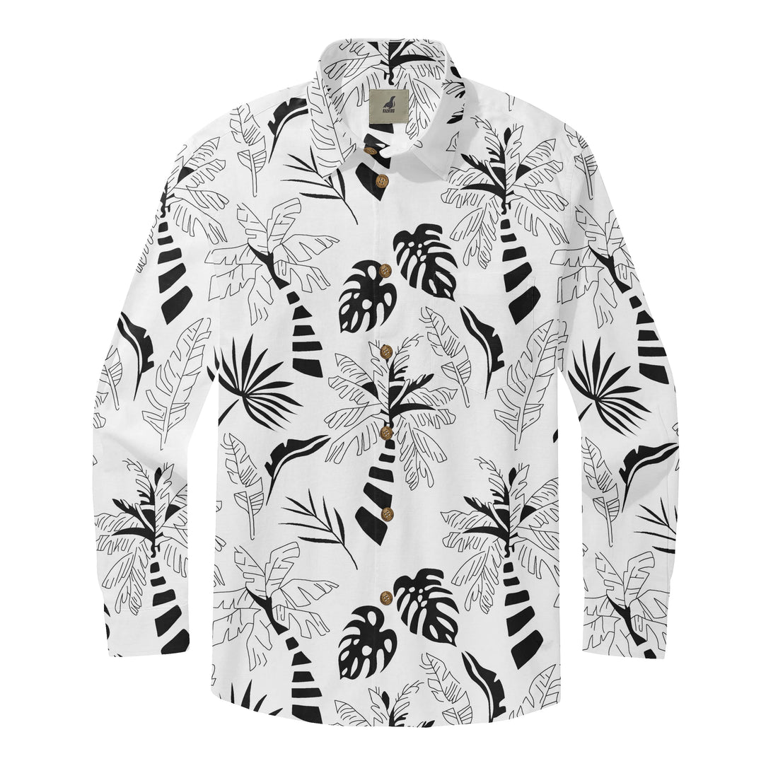 Monochrome Tropics Camp Long Sleeve Shirts