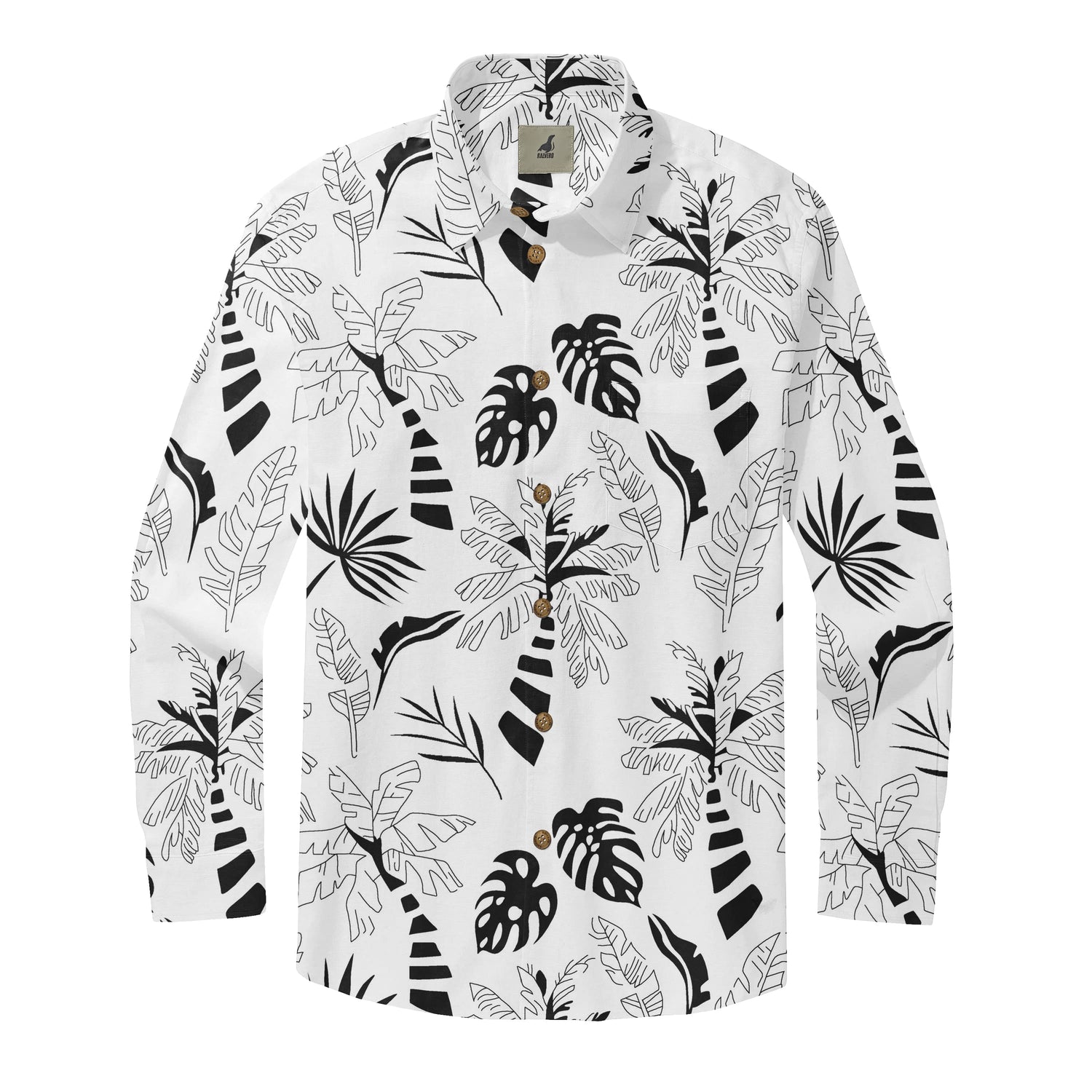 Monochrome Tropics Camp Long Sleeve Shirts