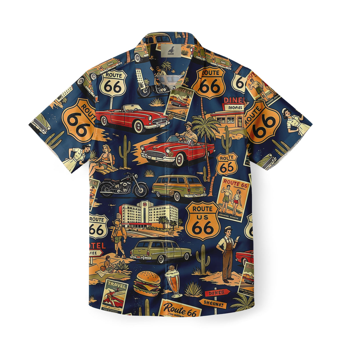 Route 66 Midnight Diner Hawaiian Shirt