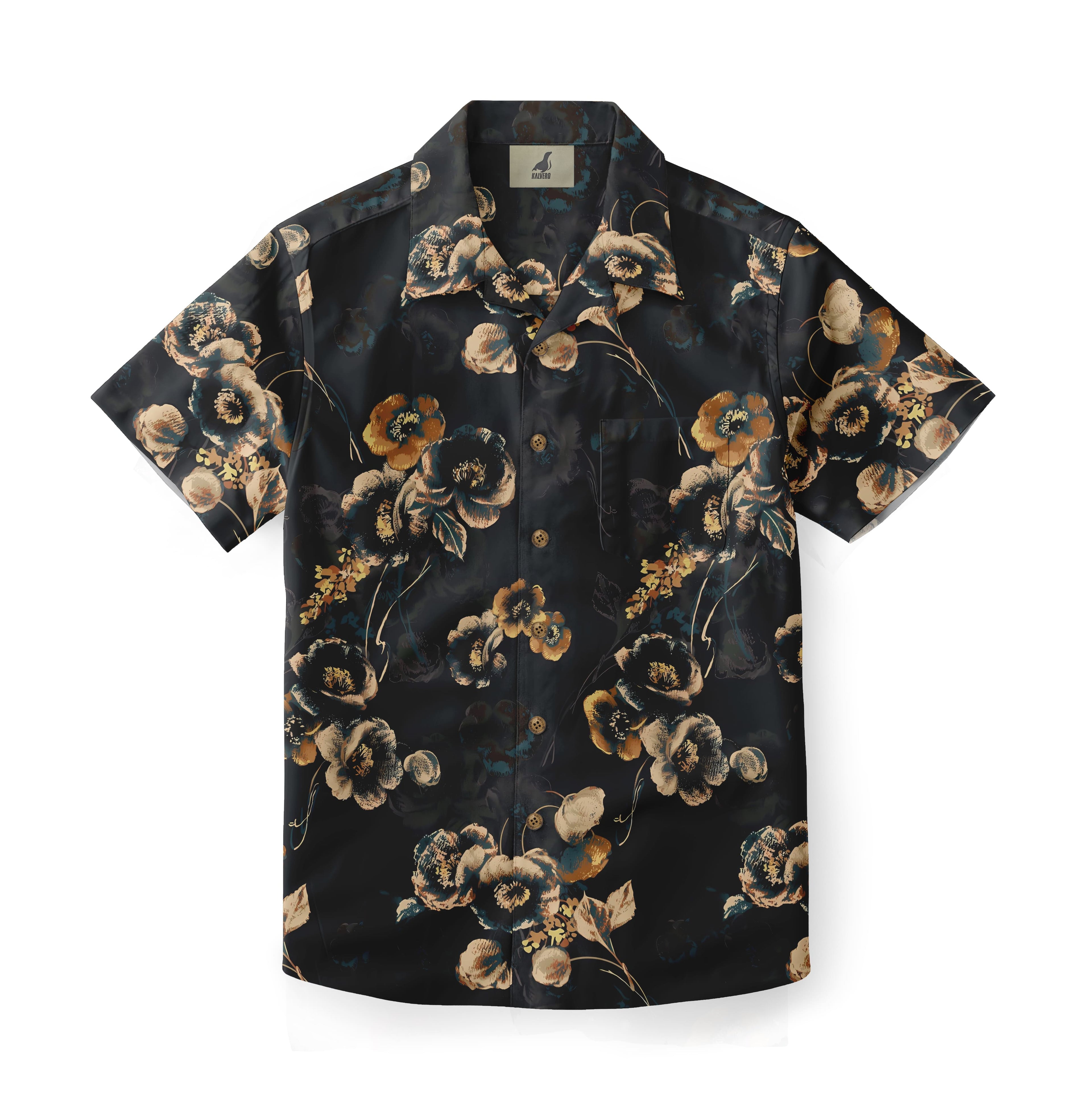 Noir Garden Bloom Camp Shirt