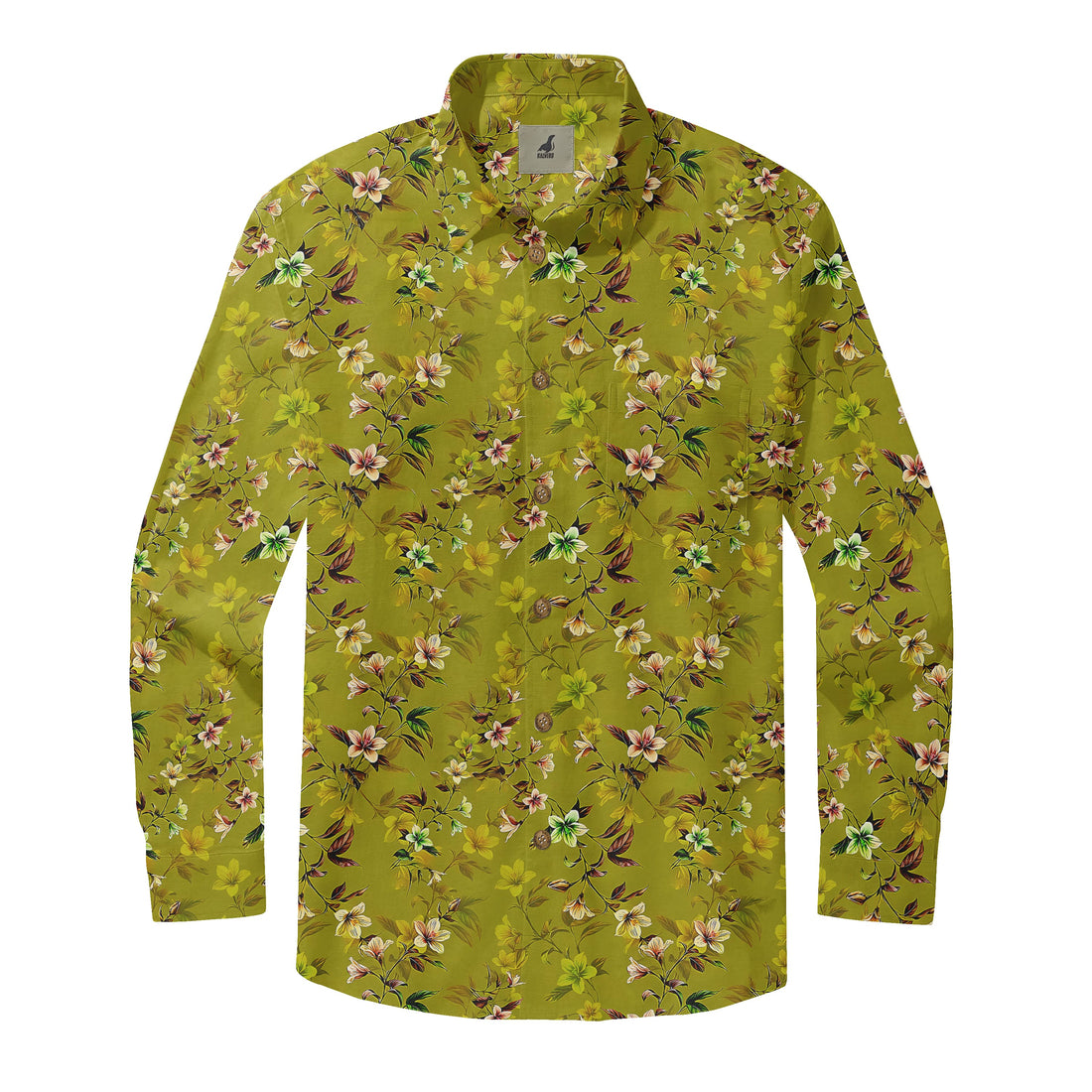 Olive Blossom Retreat Long Sleeve Shirts