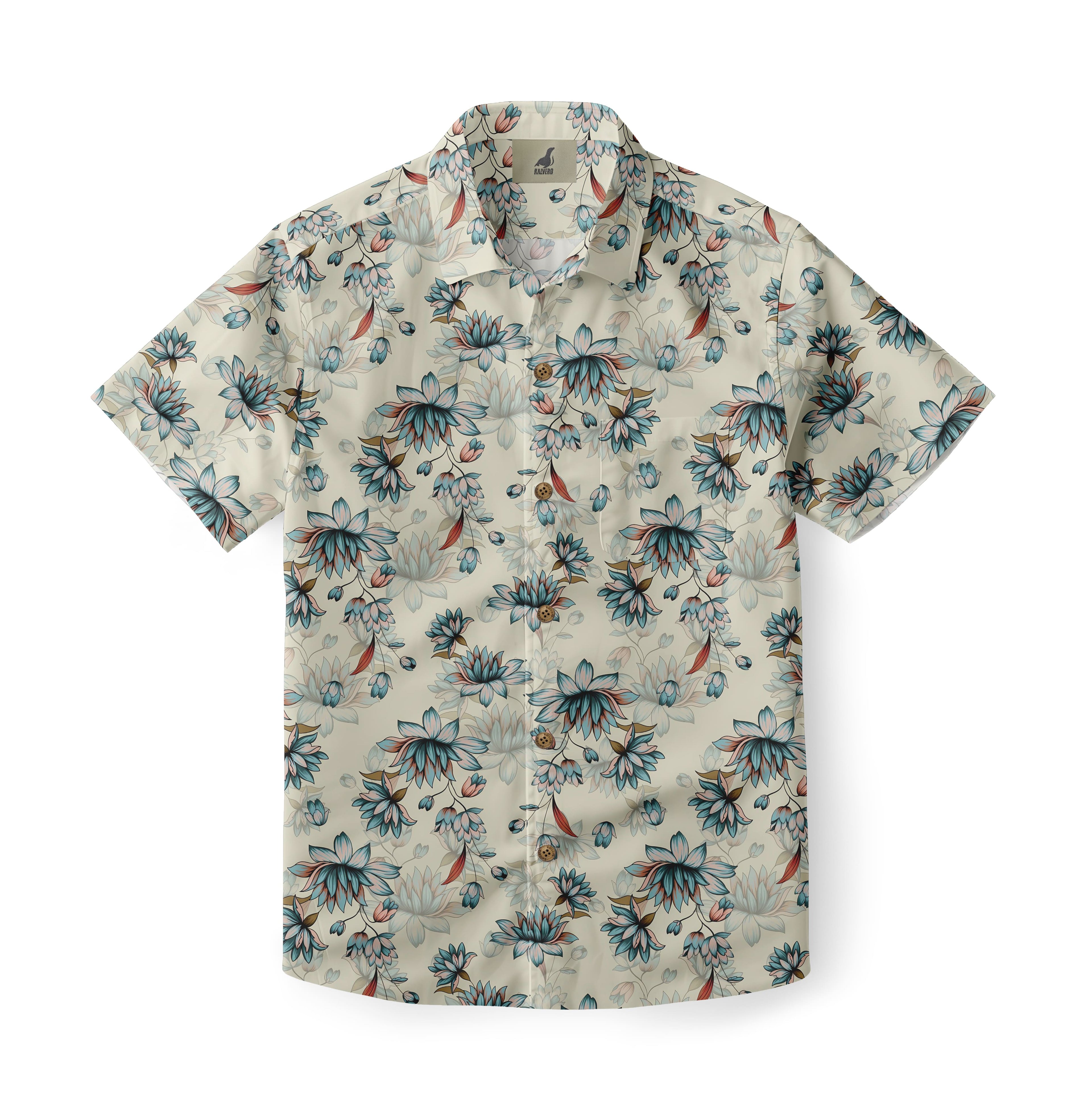Pale Lotus Breeze Hawaiian Shirt