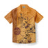 Retro Pee-Chee folder inspired shirt featuring vintage sports graphics and classic yellow background, perfect for nostalgic American school style.