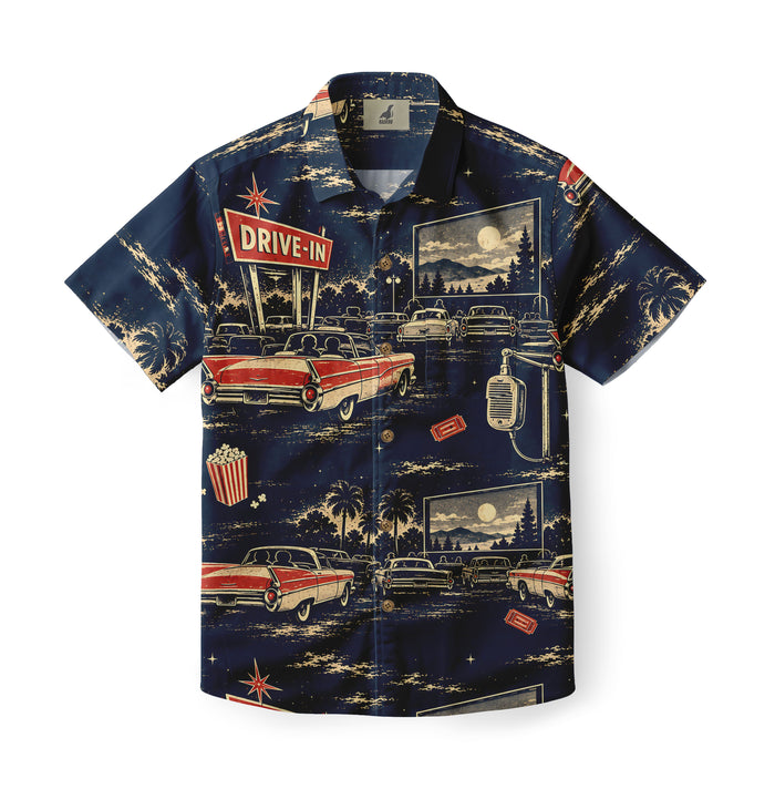 Retro Drive-In Hawaiian Shirt