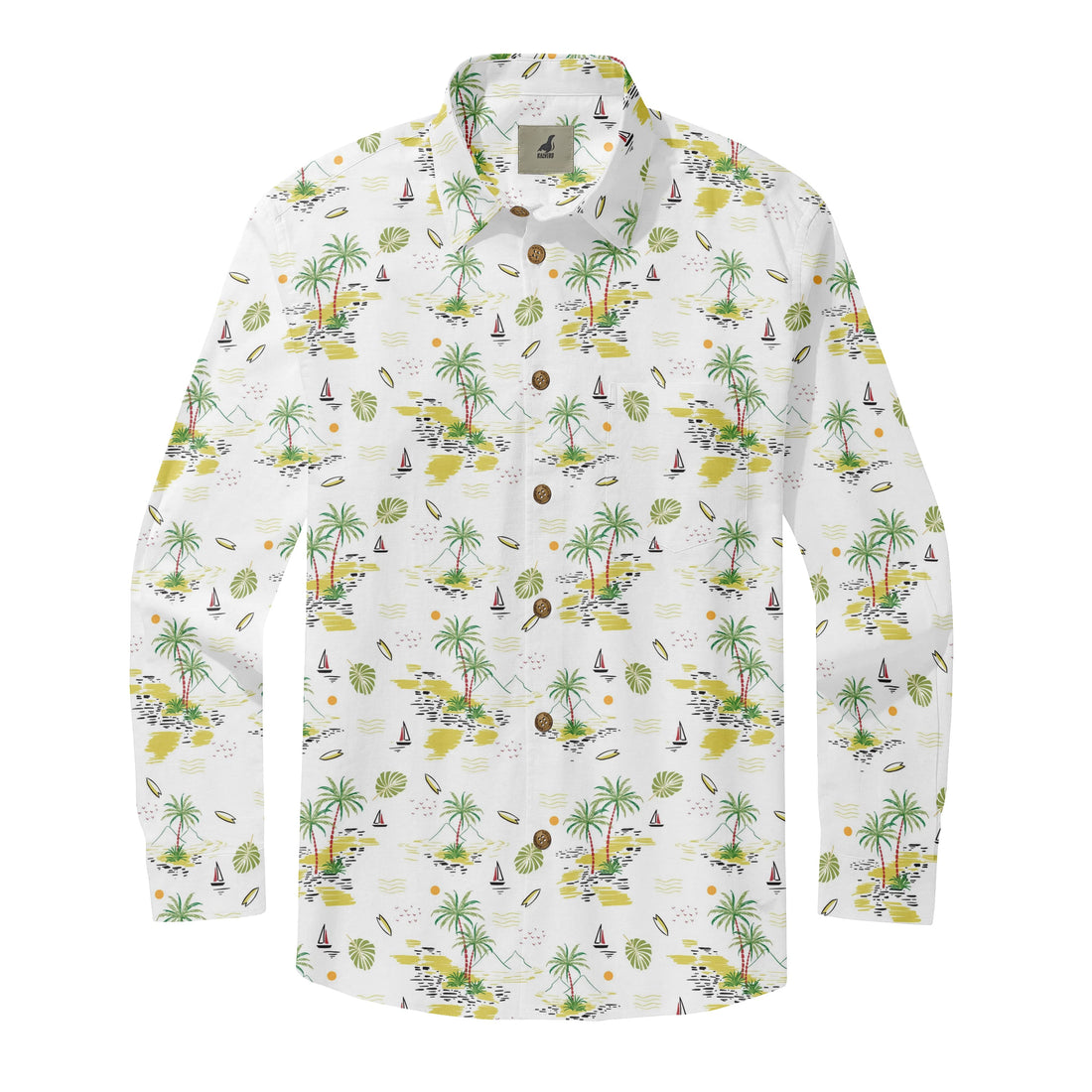 Retro Island Hopper Long Sleeve Shirts