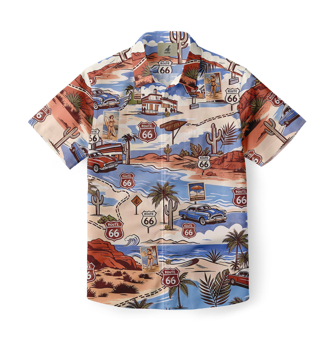 Route 66 Coastal Vacation Hawaiian Shirt
