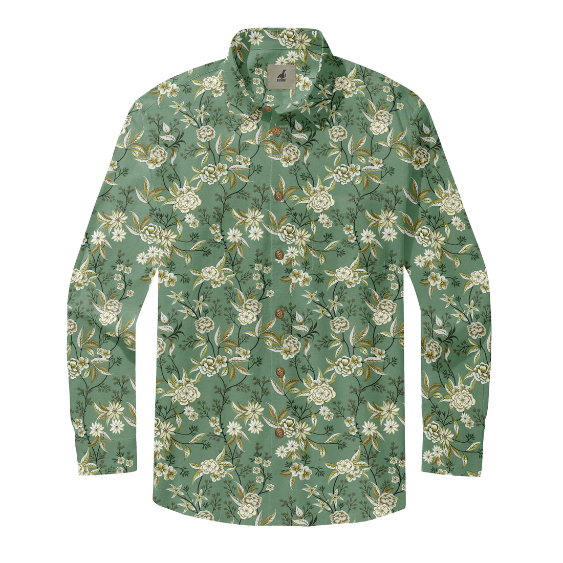 Sage Blossom Resort Long Sleeve Shirts