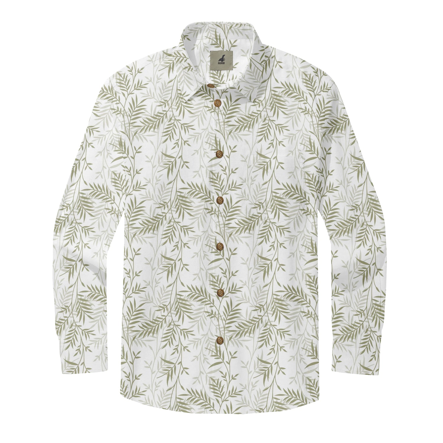 Sage Palm Breeze Long Sleeve Shirts