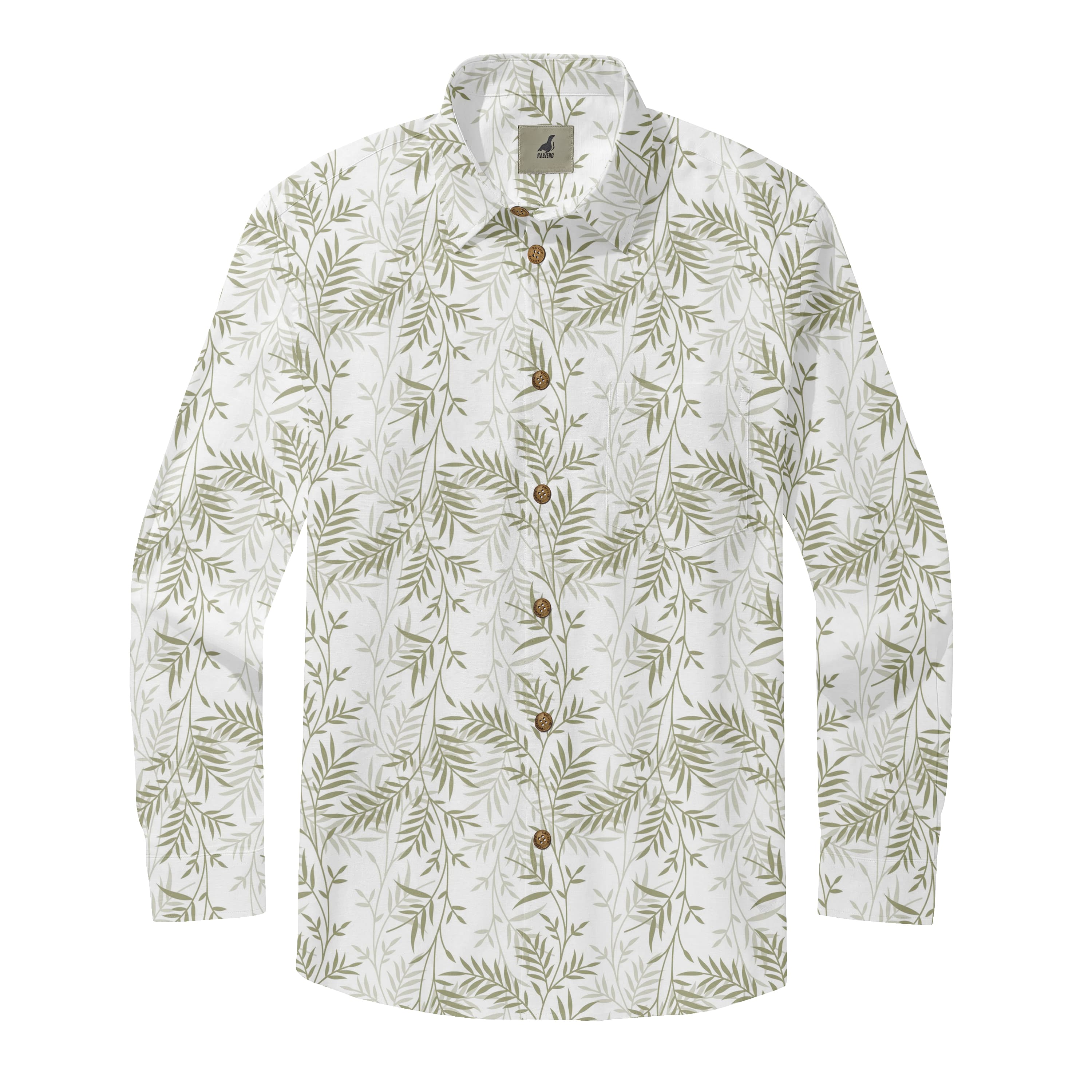 Sage Palm Breeze Long Sleeve Shirts