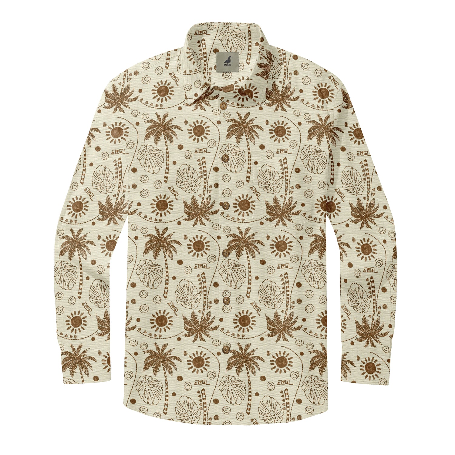 Sandy Coast Aloha Long Sleeve Shirts