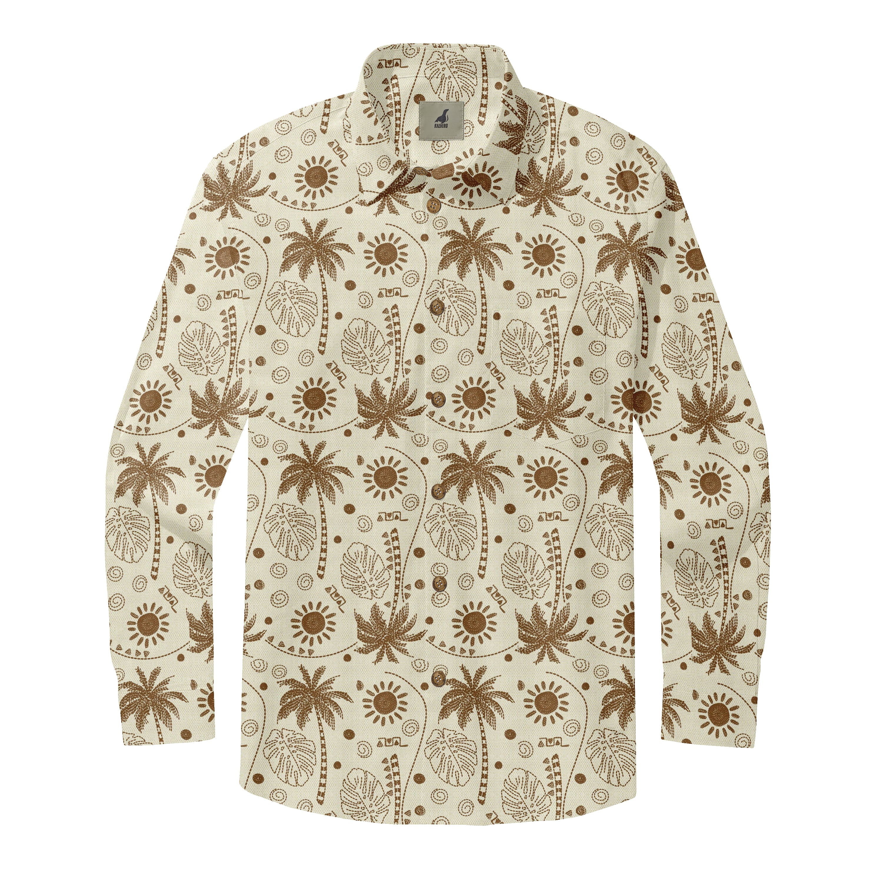 Sandy Coast Aloha Long Sleeve Shirts