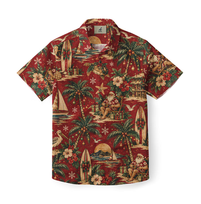 Santa’s Tiki Christmas Hawaiian Shirt