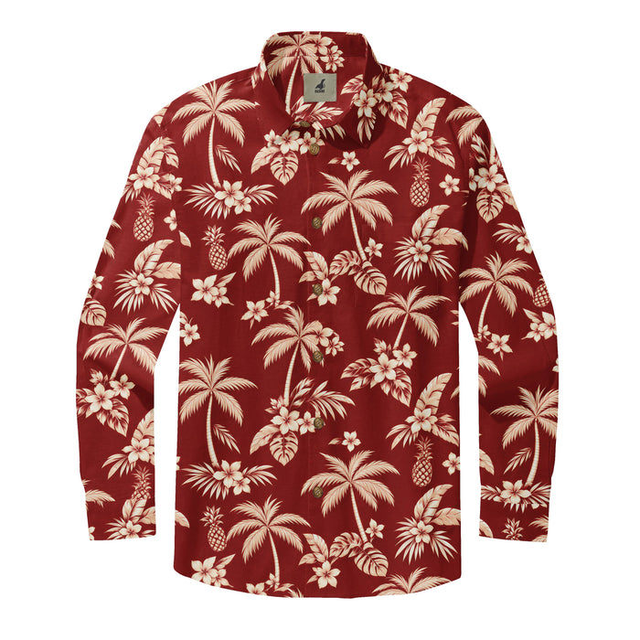 Scarlet Island Palms Long Sleeve Shirt