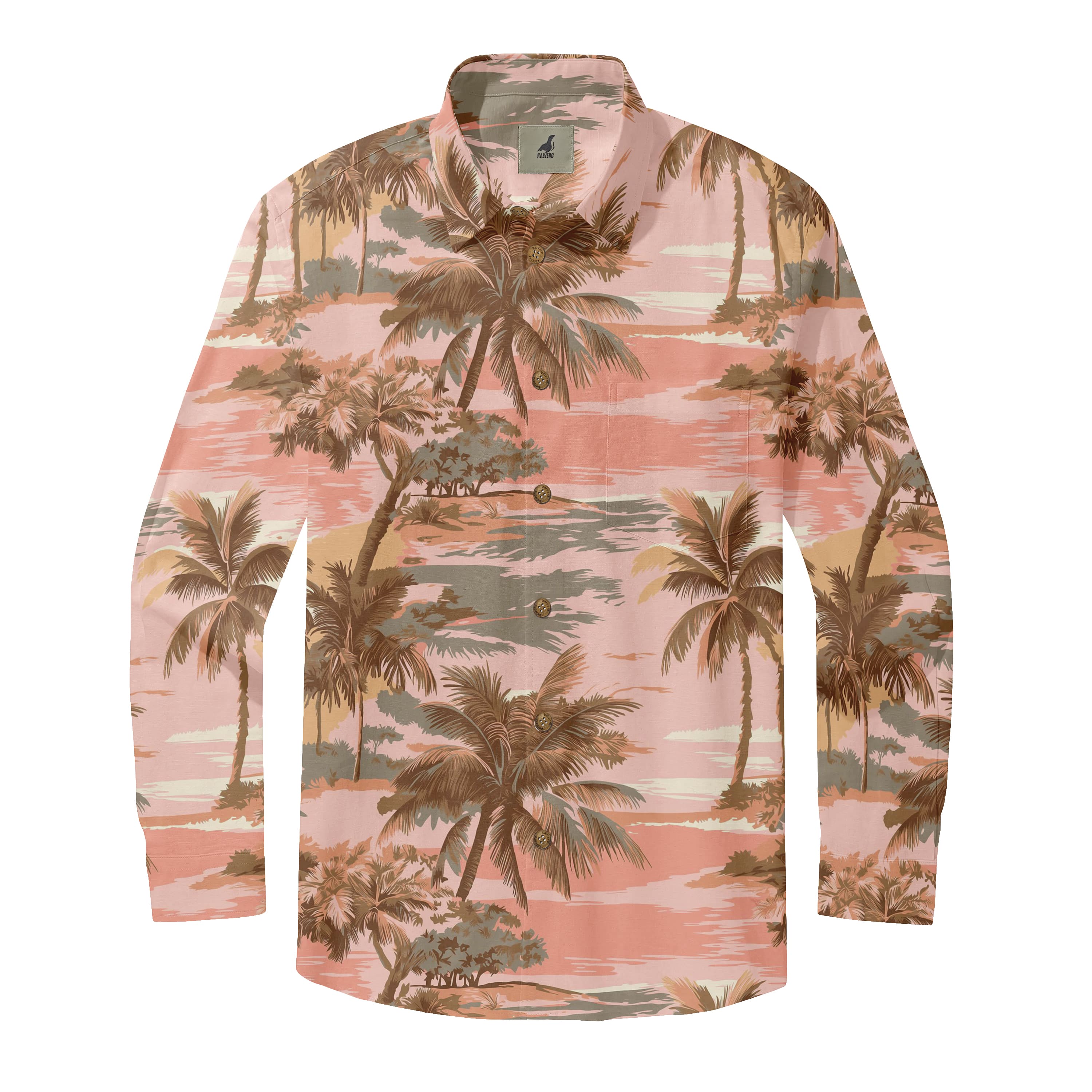 Sunset Palms Paradise Long Sleeve Shirts