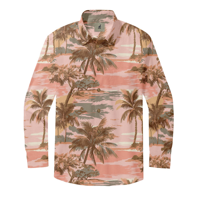 Sunset Palms Paradise Long Sleeve Shirts